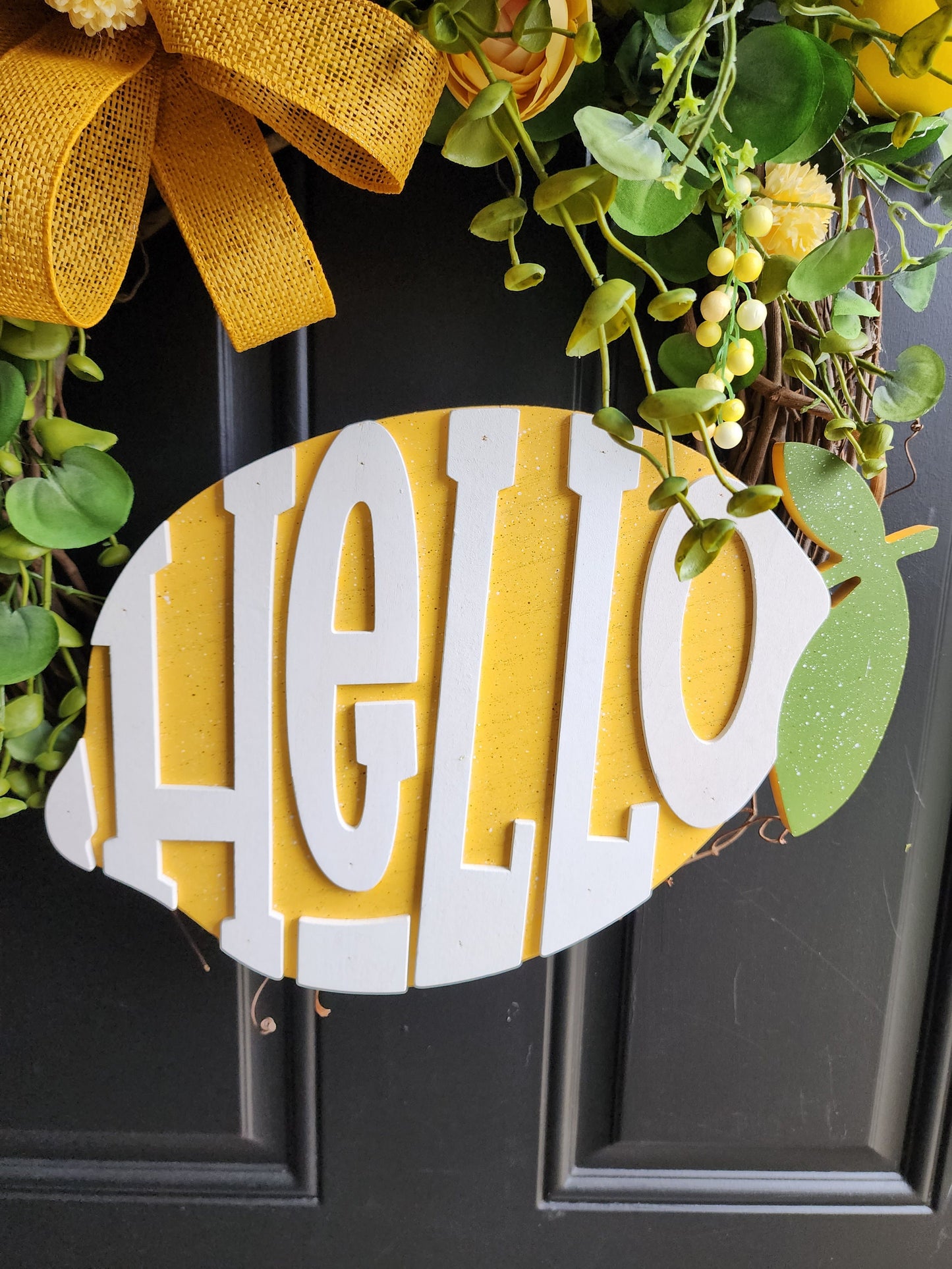 Hello Lemon Wreath