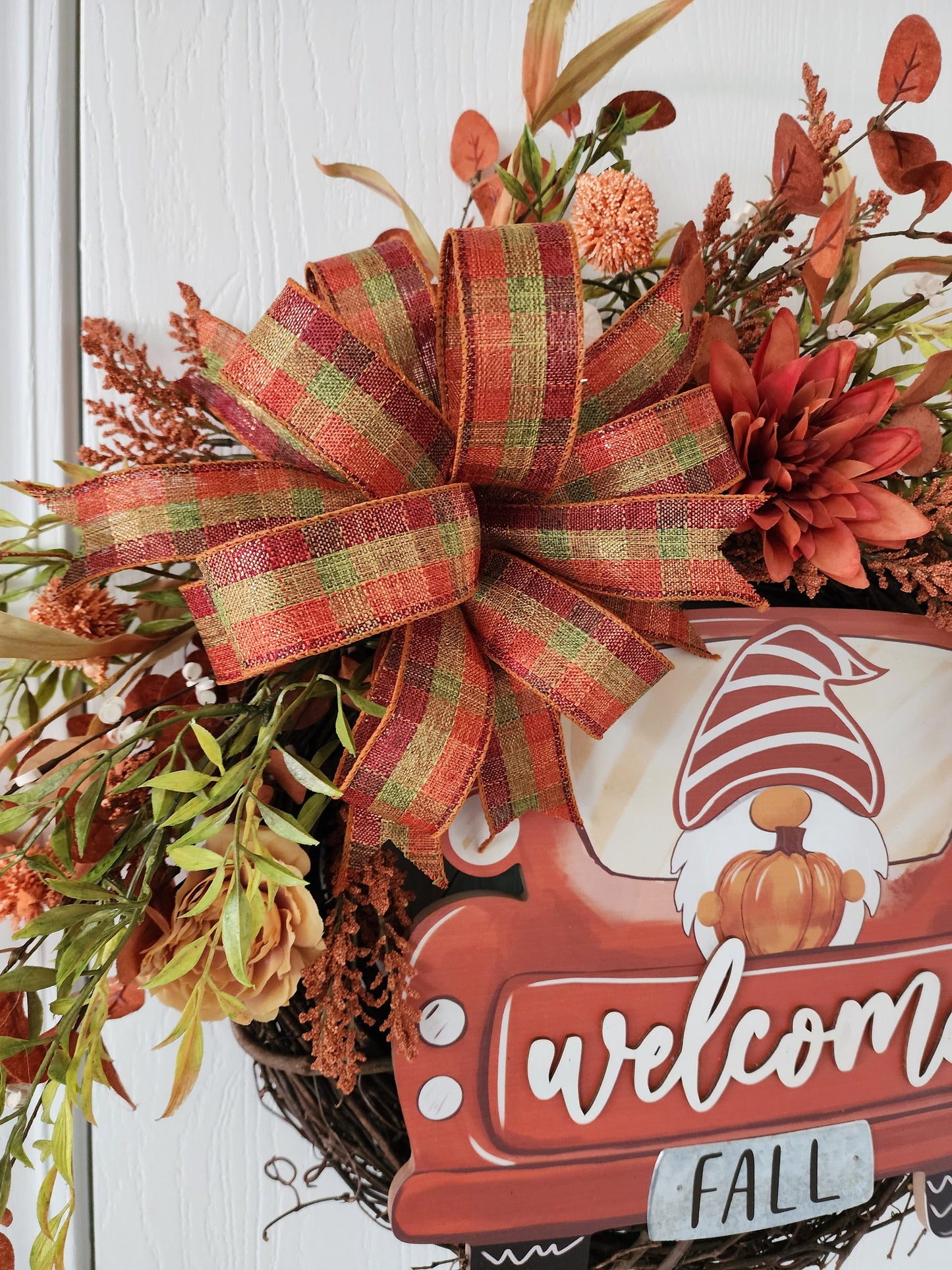 Welcome Fall Gnome Wreath