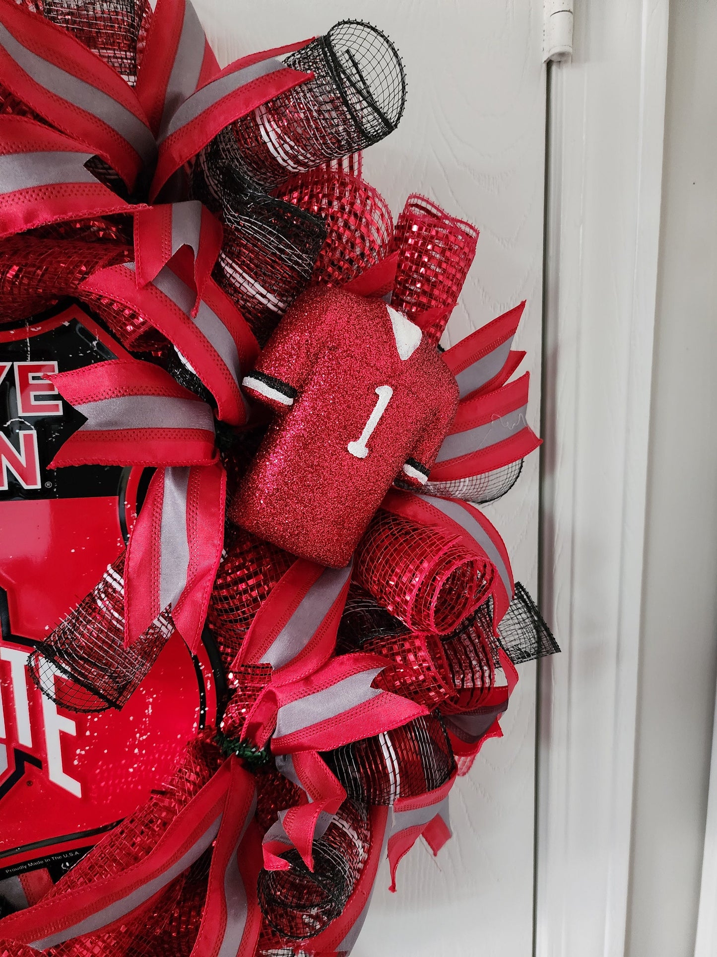 Ohio State Deco Mesh Wreath