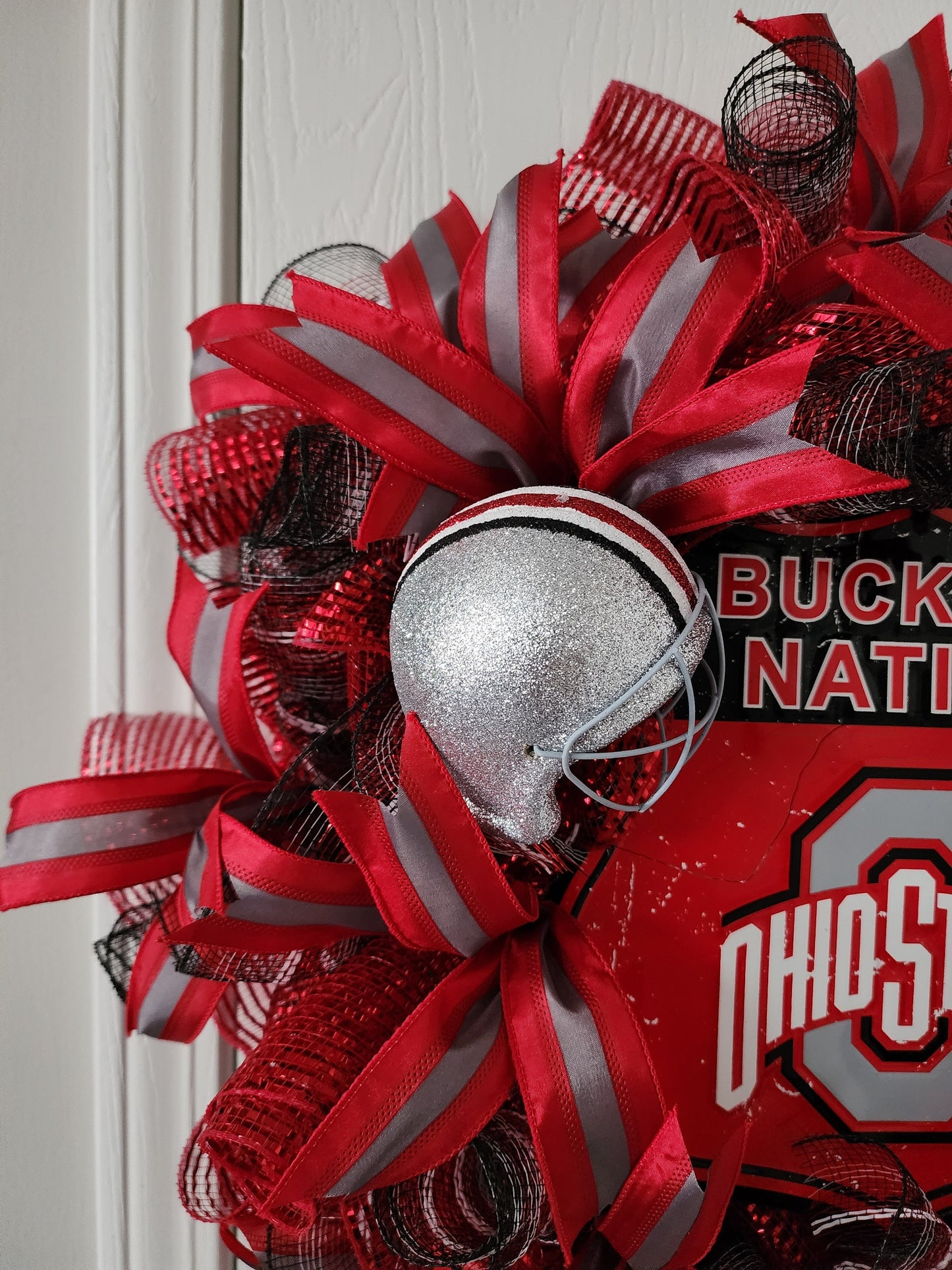 Ohio State Deco Mesh Wreath