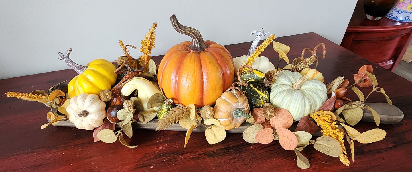Pumpkin and Gourd Fall Centerpiece