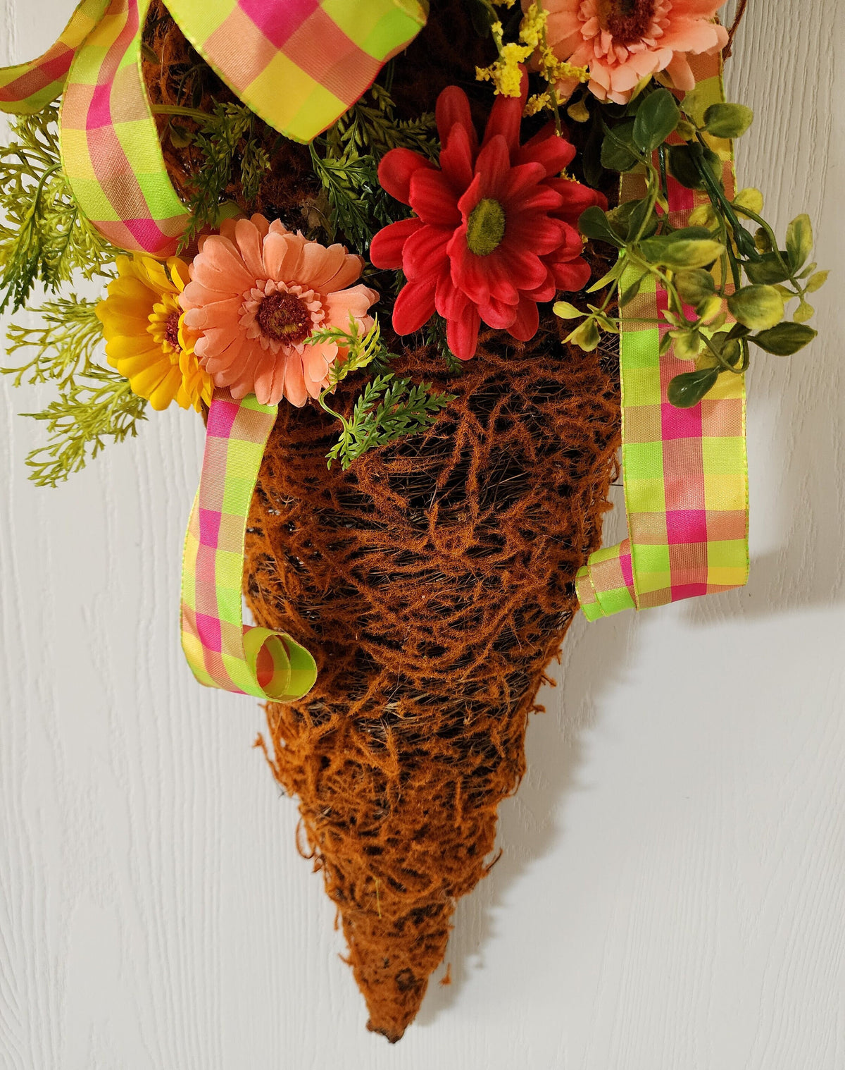 Whimsical Spring Carrot Wall Hanging
