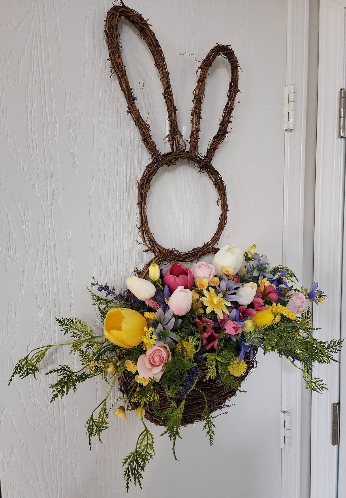 Spring Bunny Wall Basket