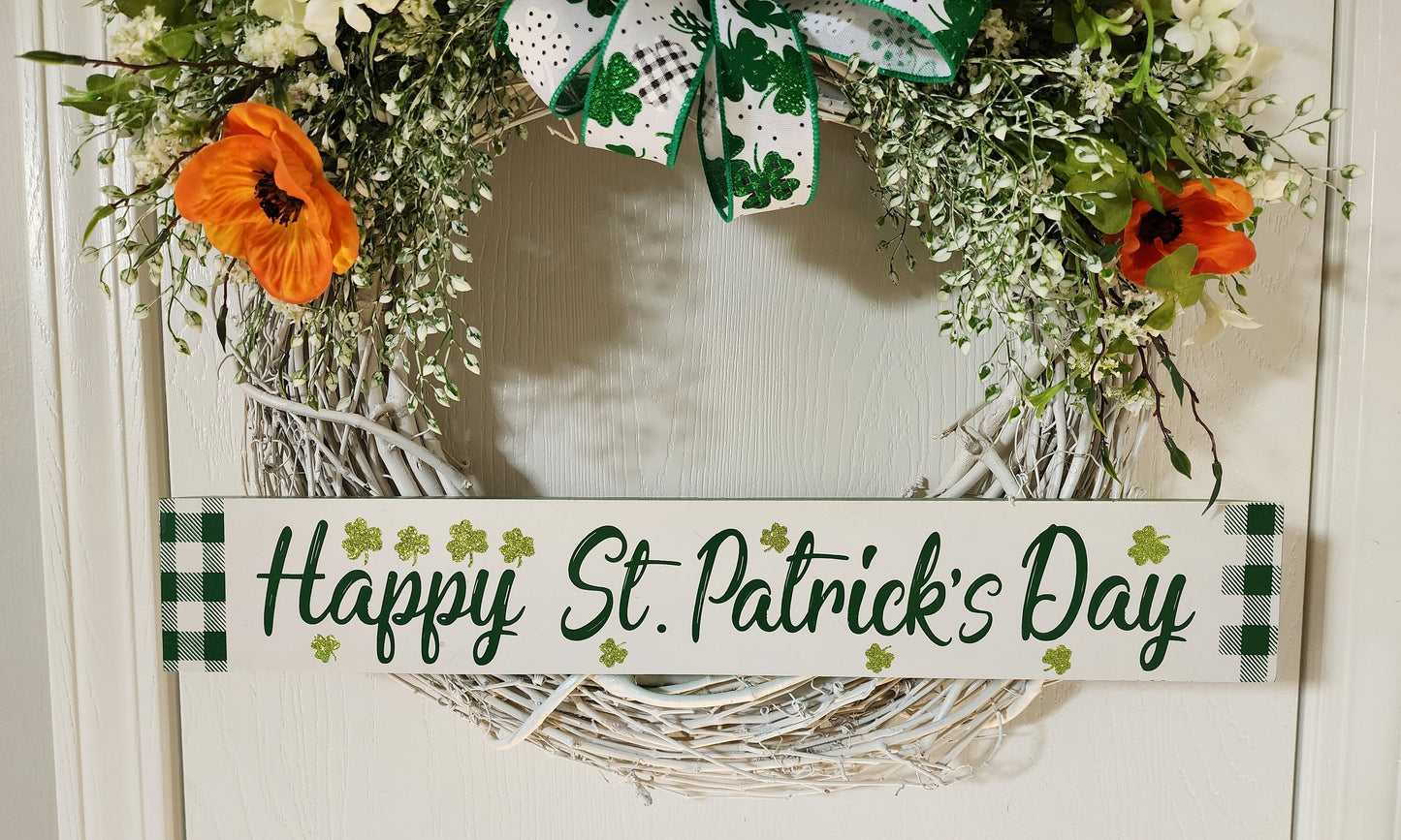 Happy St. Patrick's Day Grapevine Wreath