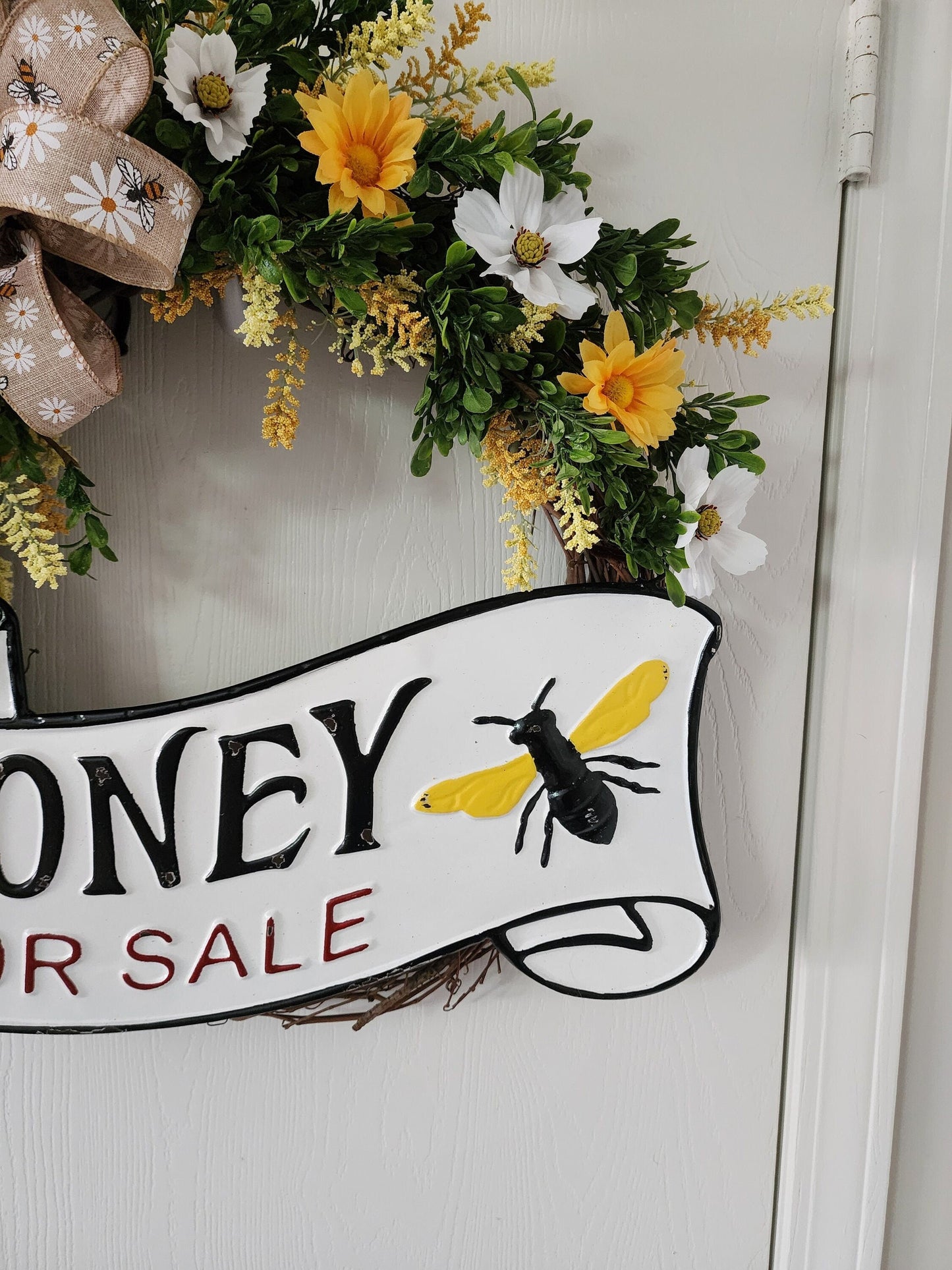 Honey for Sale Grapevine Wreath
