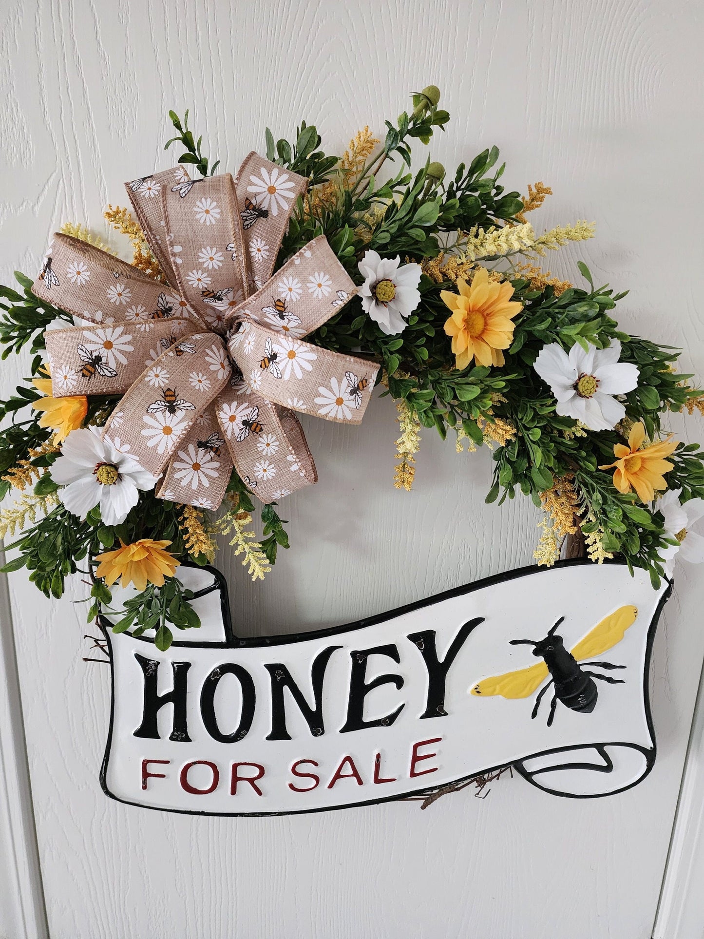 Honey for Sale Grapevine Wreath
