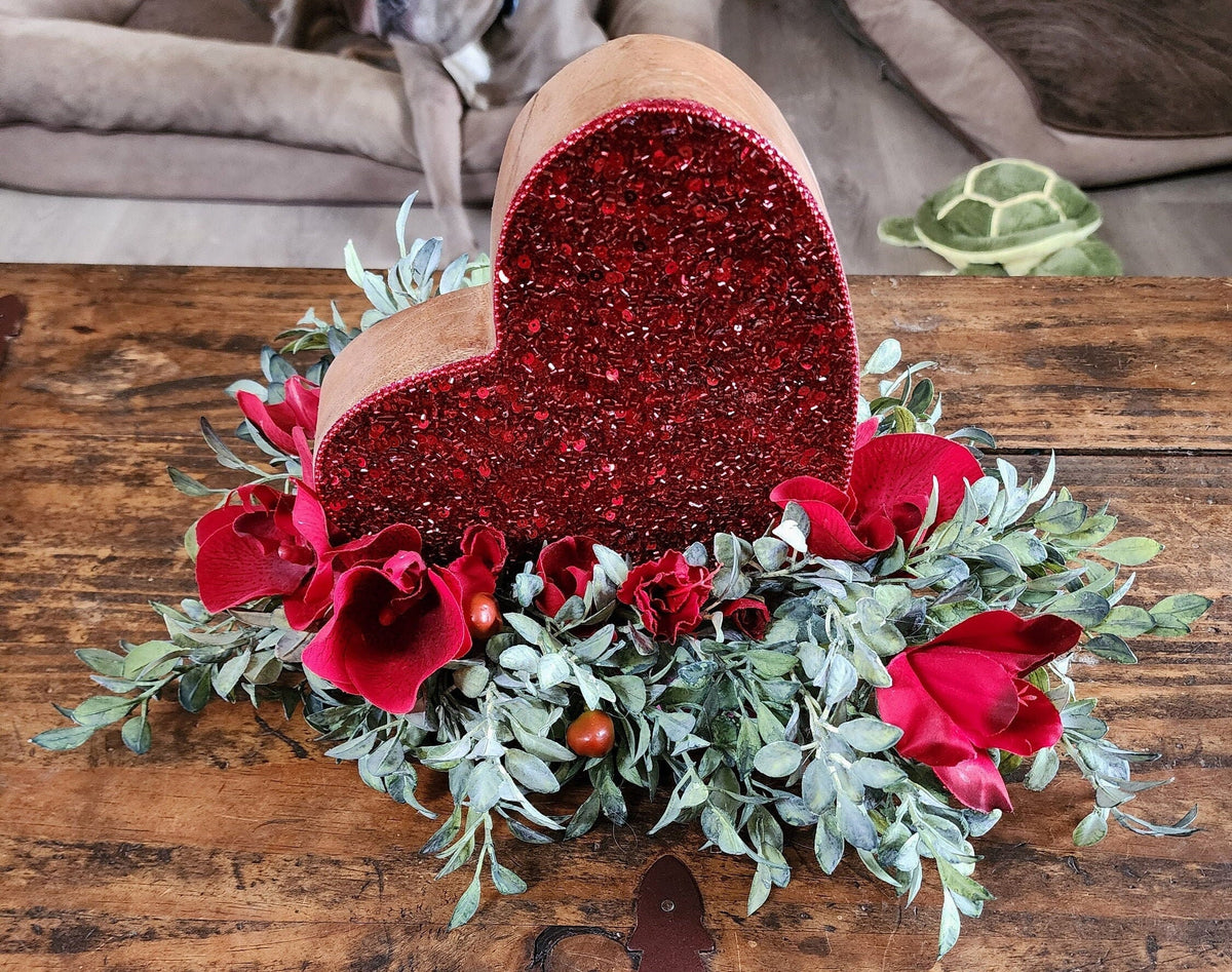 Shimmery Heart Block Arrangement