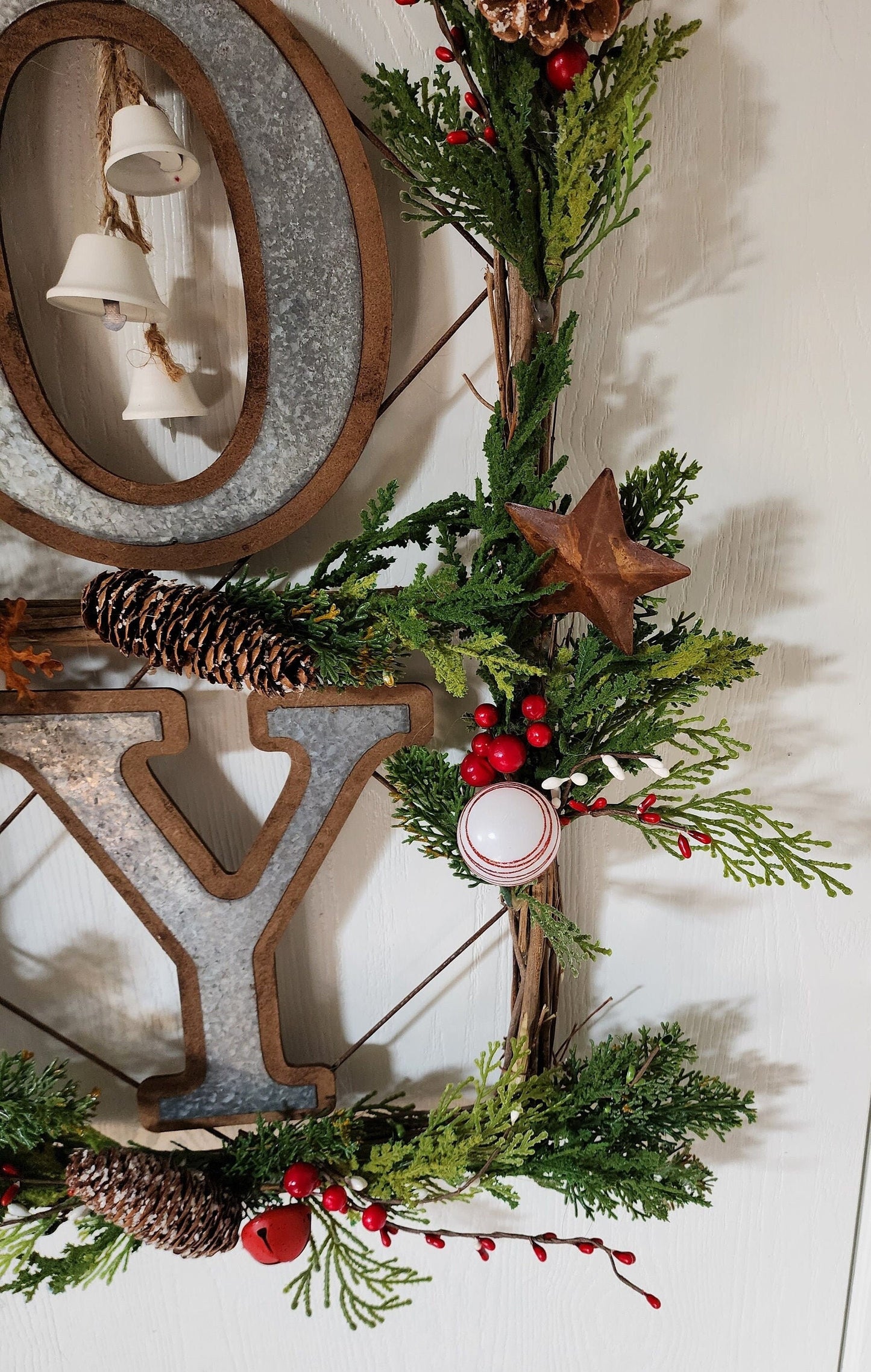 JOY Rustic Holiday Wall Hanging