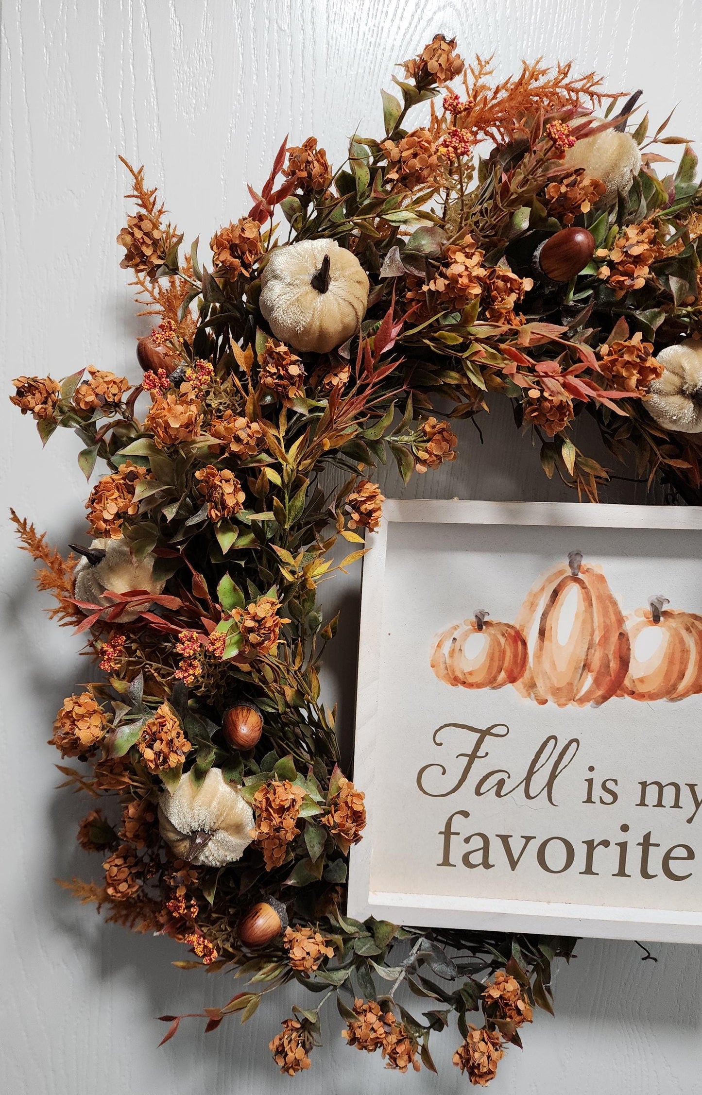Fall is My Favorite Grapevine Wreath