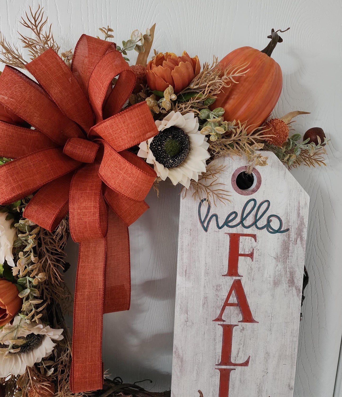 Hello Fall Grapevine Wreath