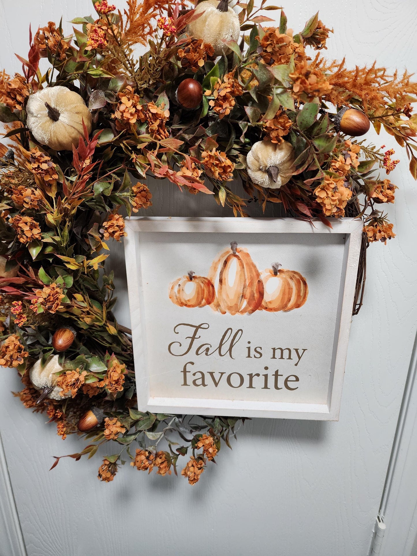 Fall is My Favorite Grapevine Wreath