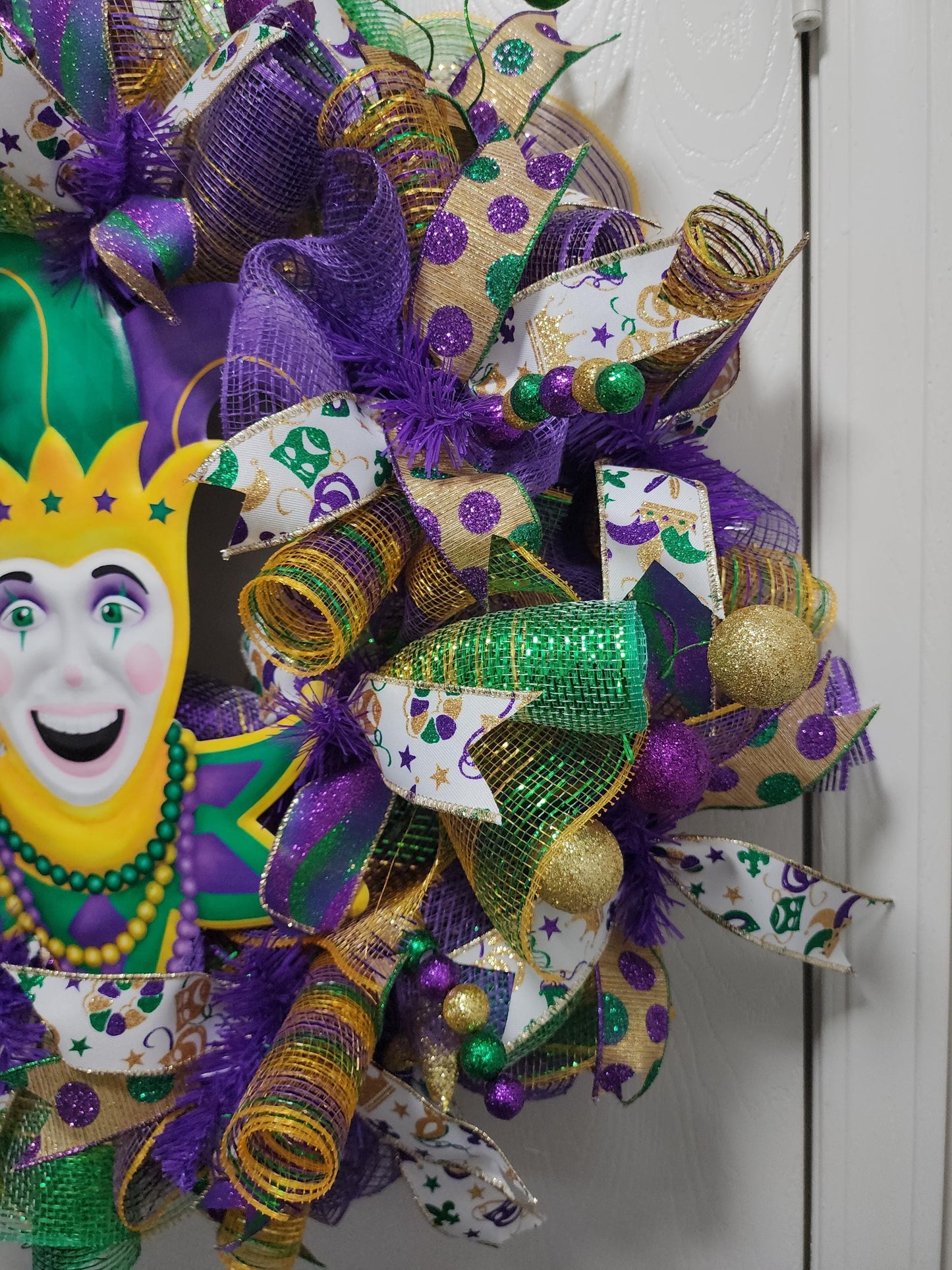 Mardi Gras Jester Wreath