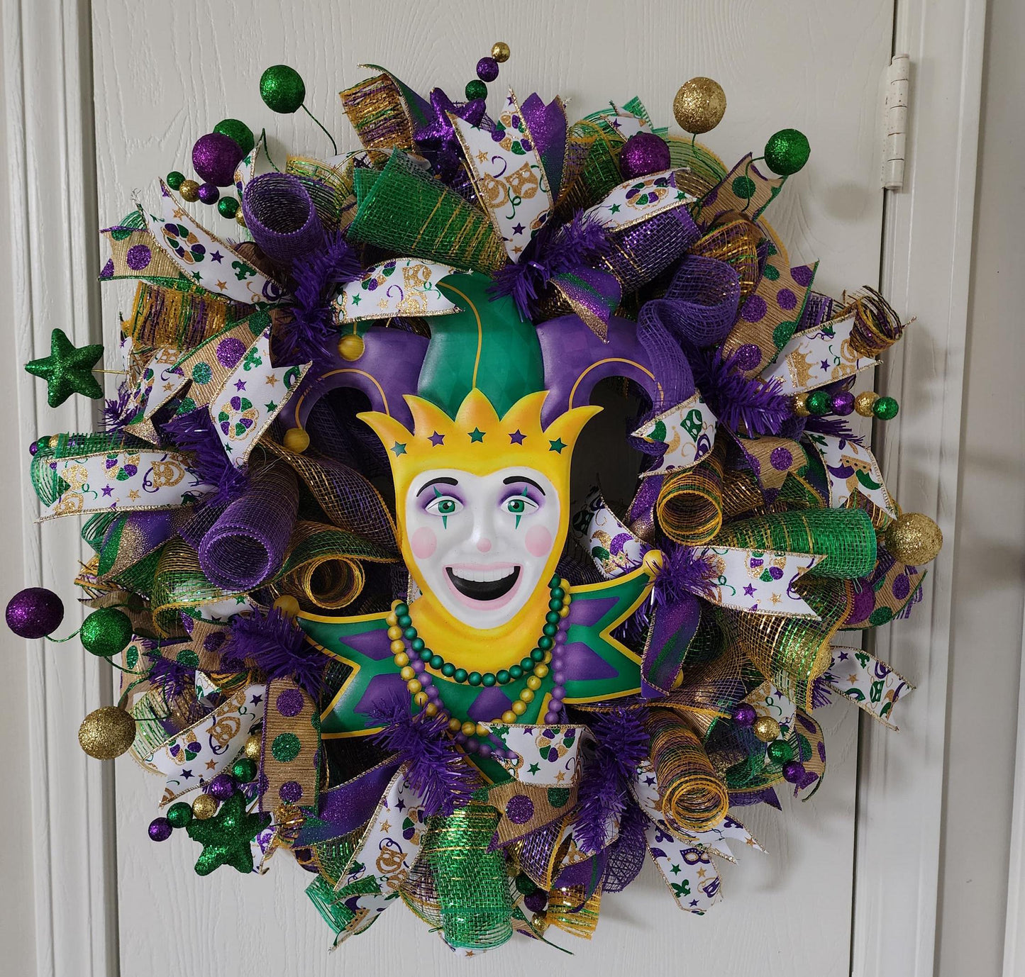 Mardi Gras Jester Wreath