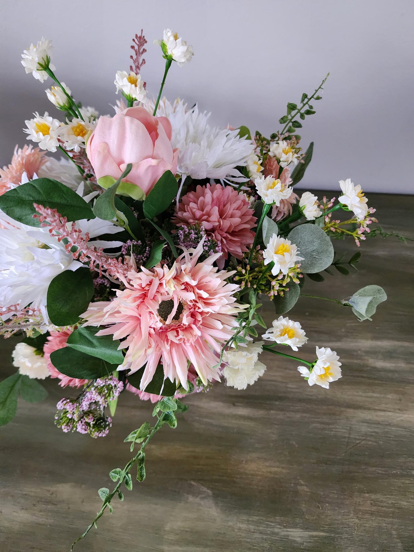 Soft Pink Spring/Valentine's Centerpiece