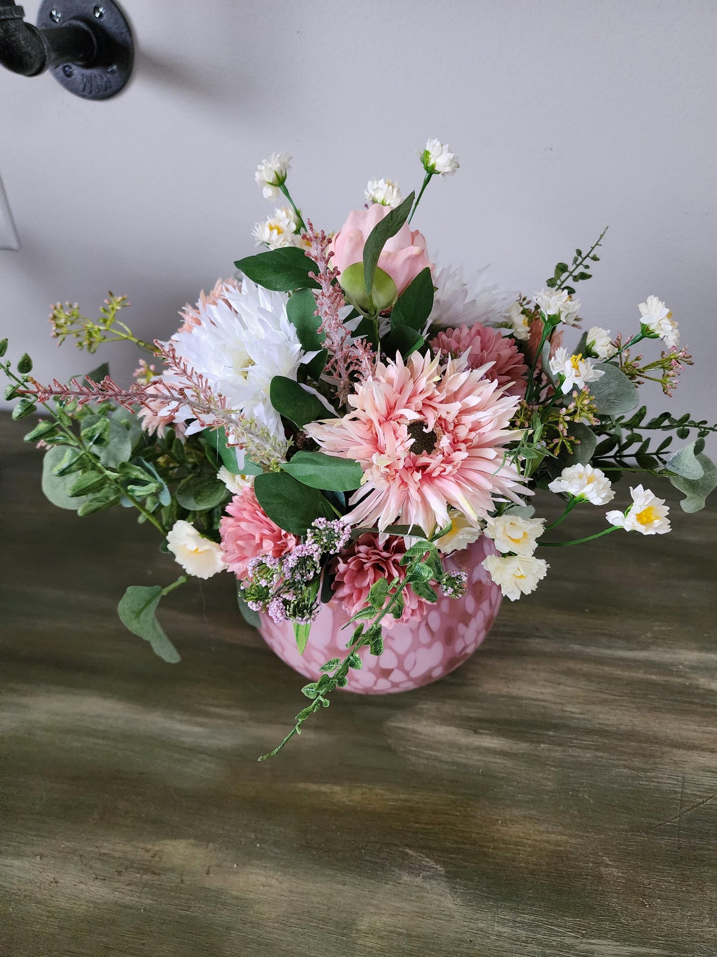 Soft Pink Spring/Valentine's Centerpiece