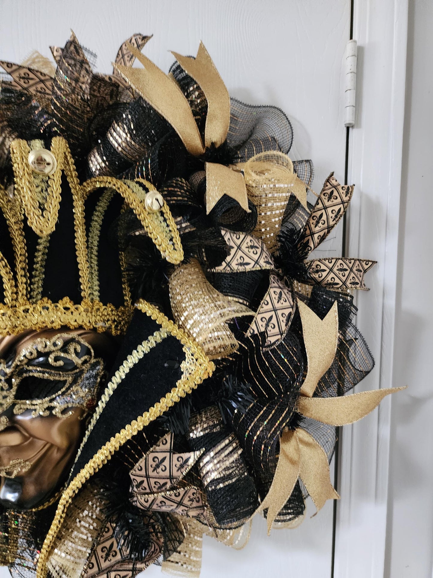 Opulent Mardi Gras Jester Wreath