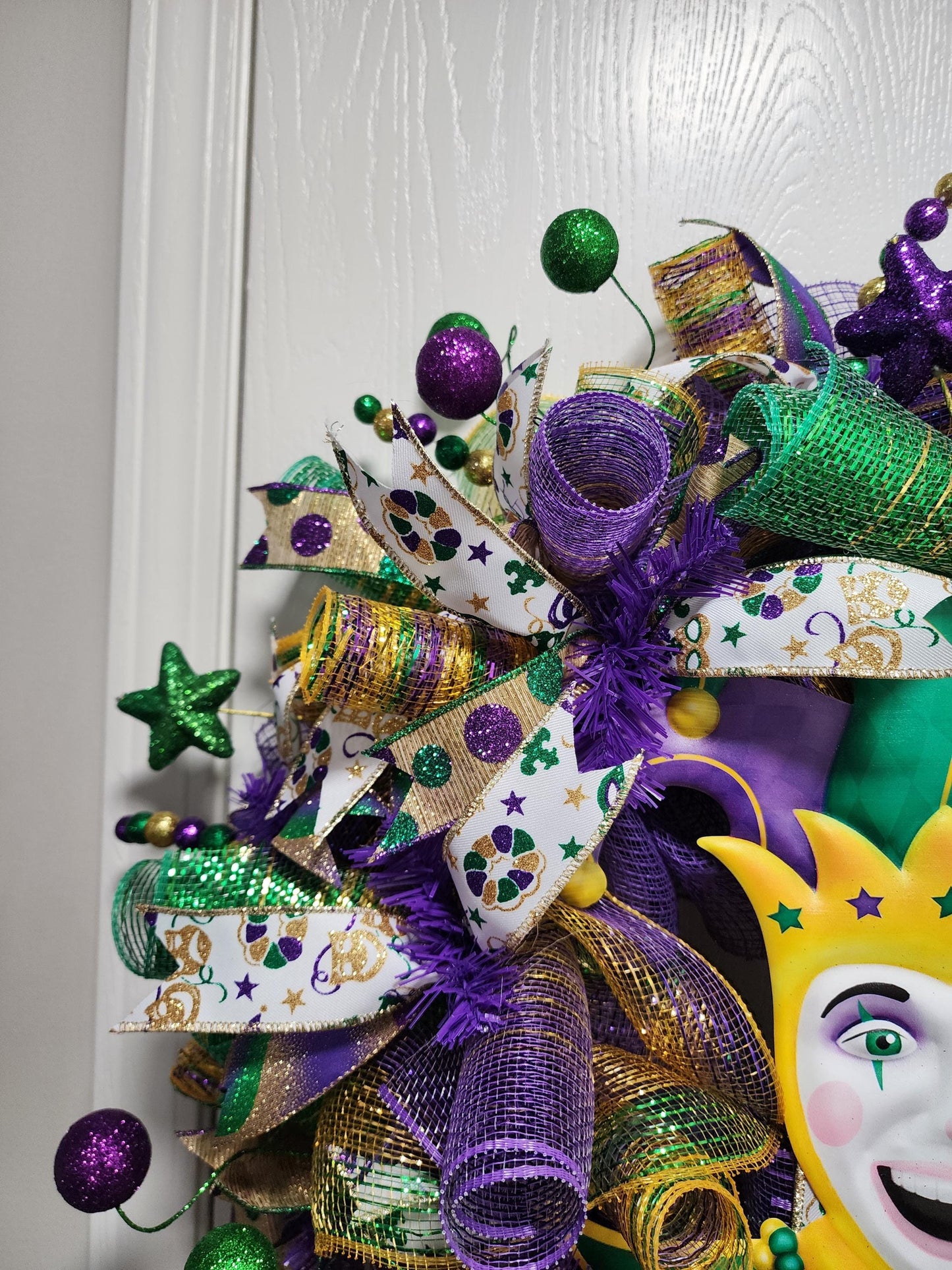Mardi Gras Jester Wreath