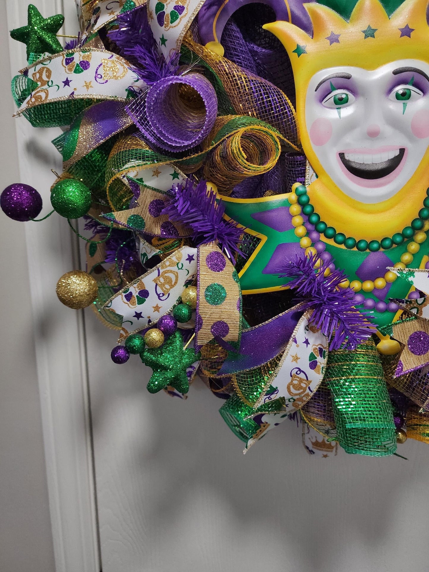 Mardi Gras Jester Wreath