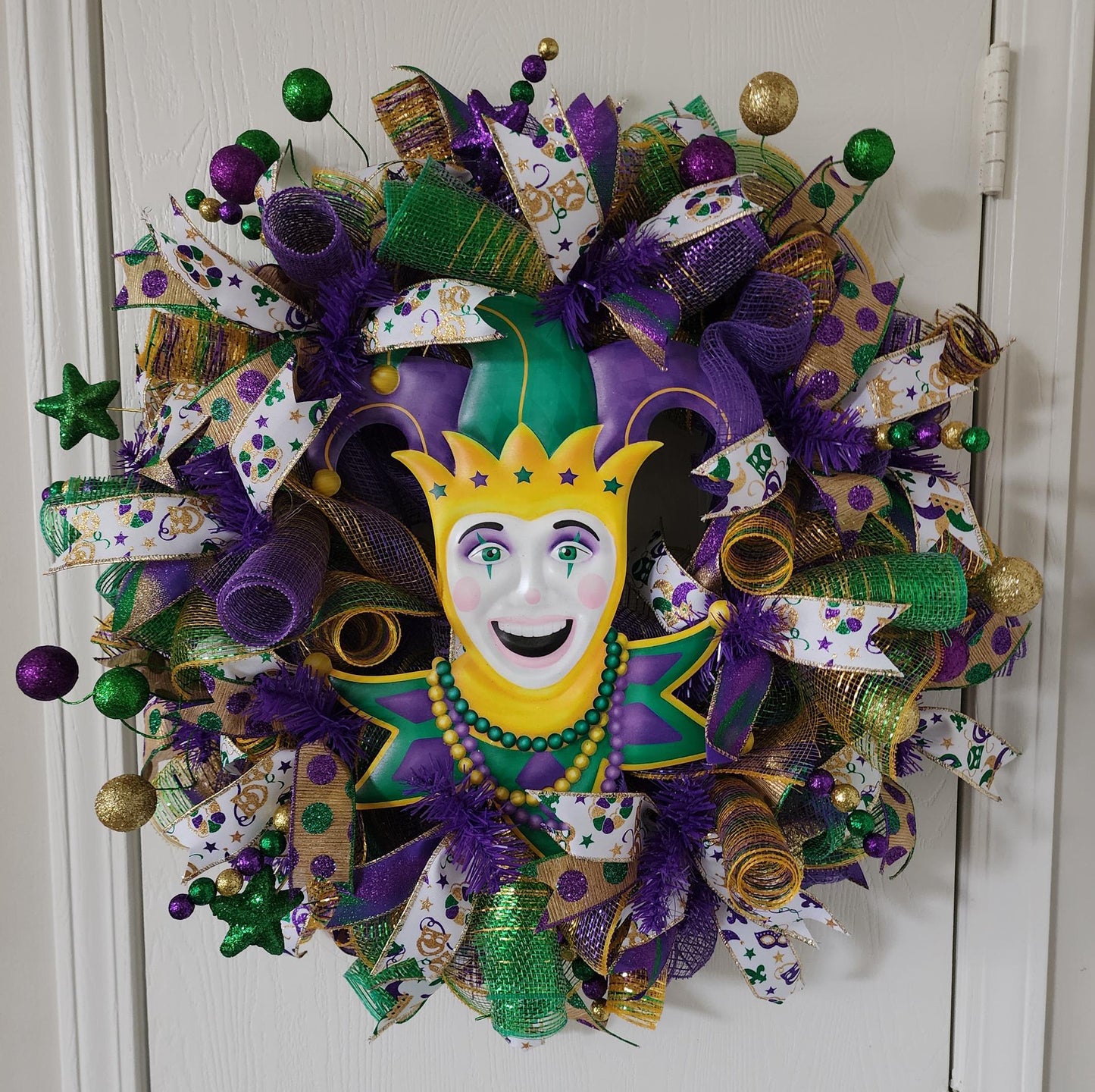 Mardi Gras Jester Wreath