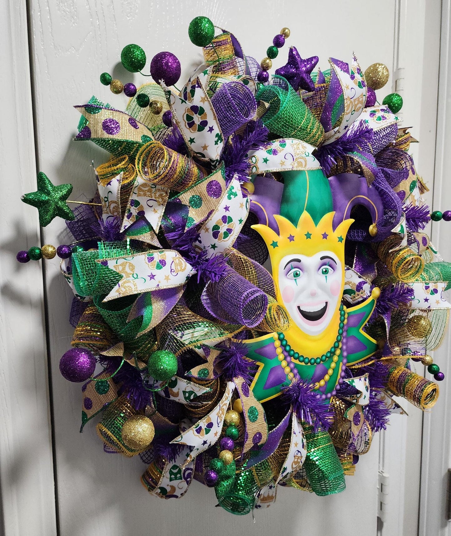 Mardi Gras Jester Wreath