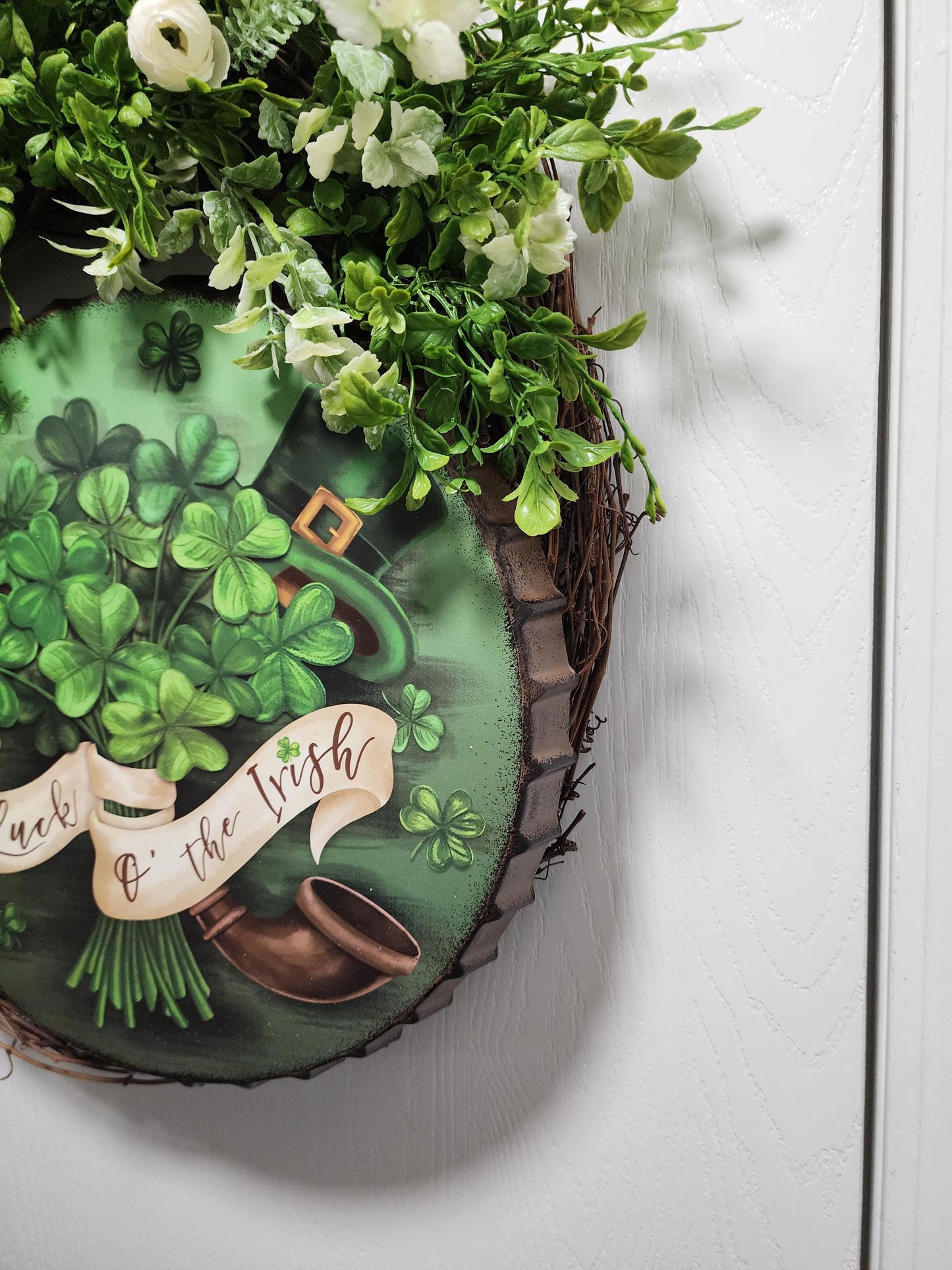 Luck of the Irish Grapevine Wreath