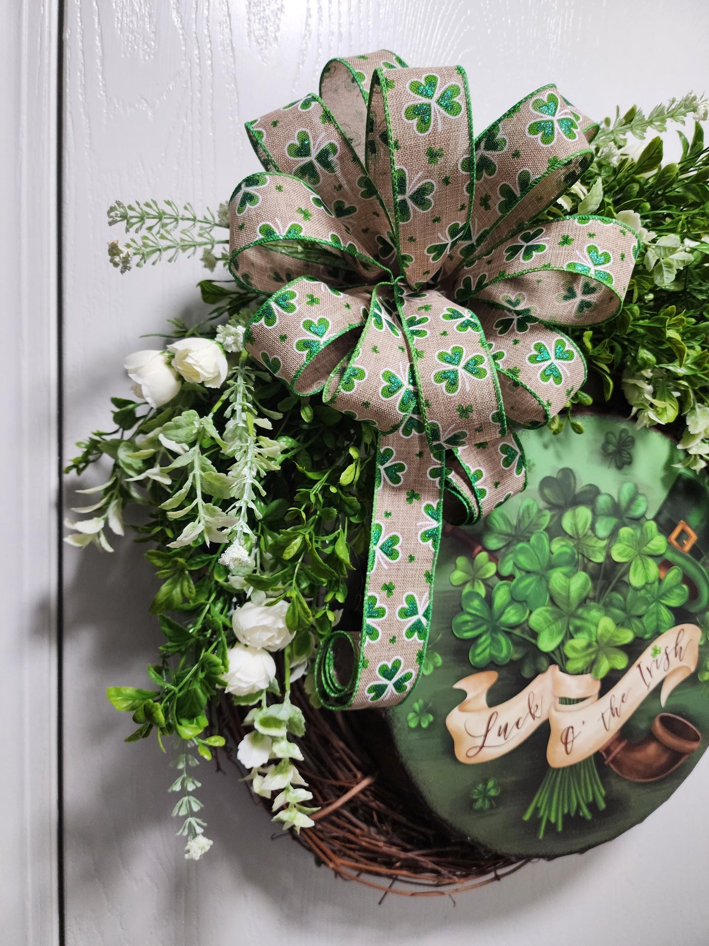 Luck of the Irish Grapevine Wreath