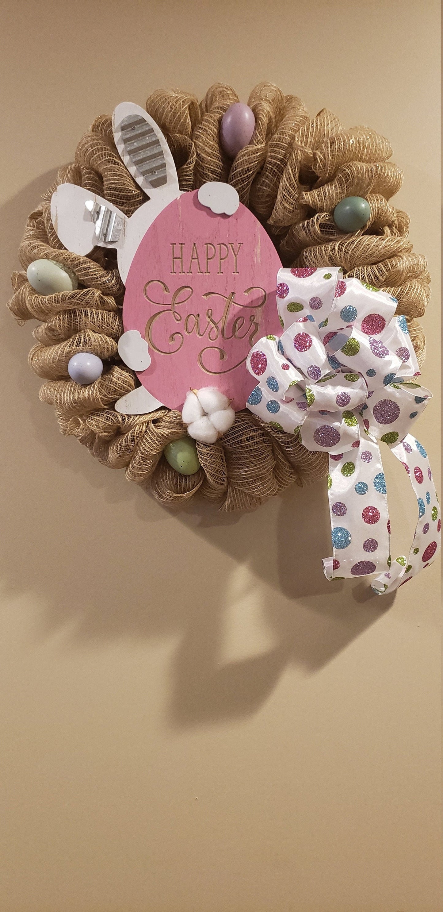 Happy Easter Wreath