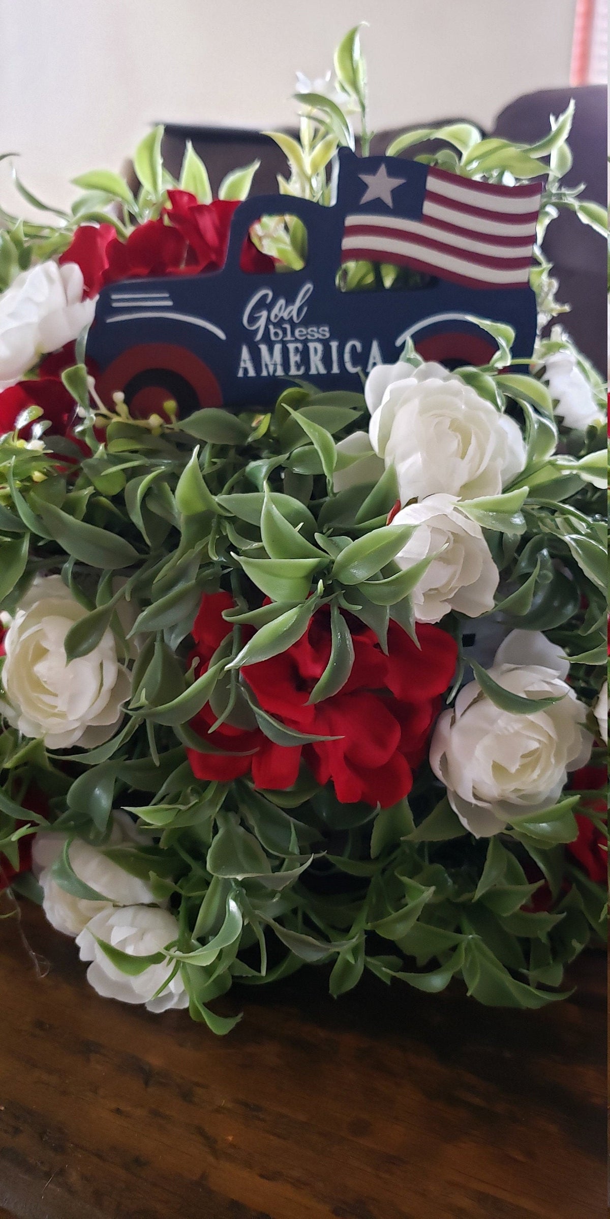 God Bless America Truck Floral Arrangement