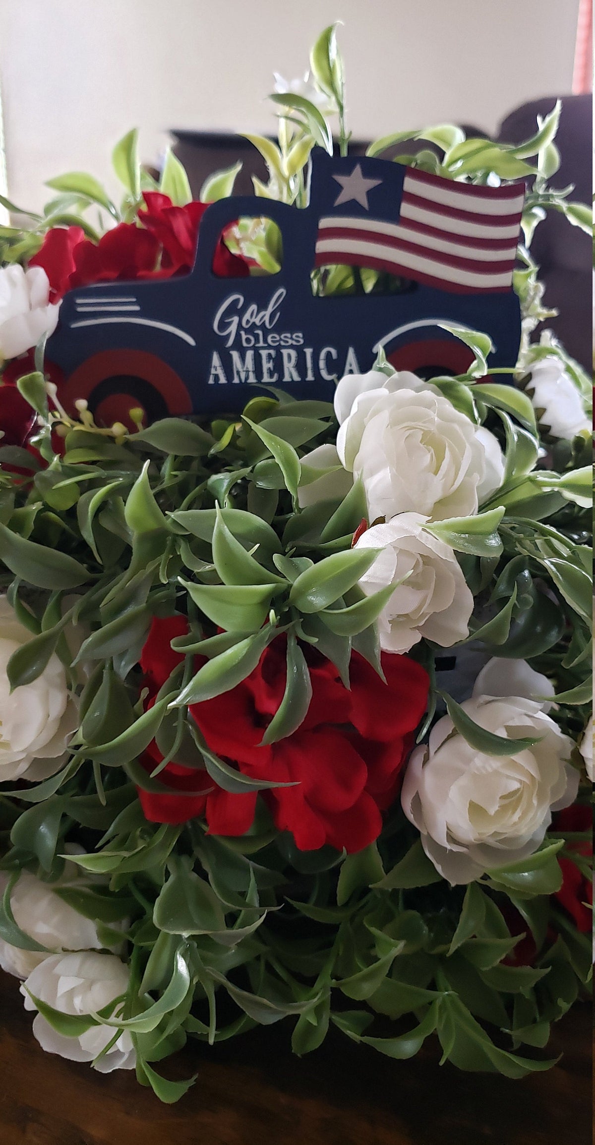 God Bless America Truck Floral Arrangement