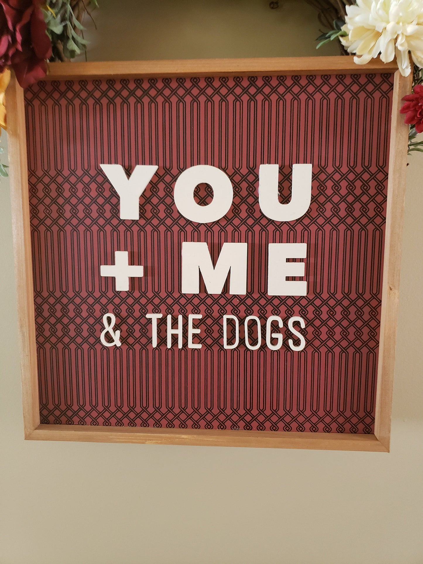 You + Me & the Dogs Wreath