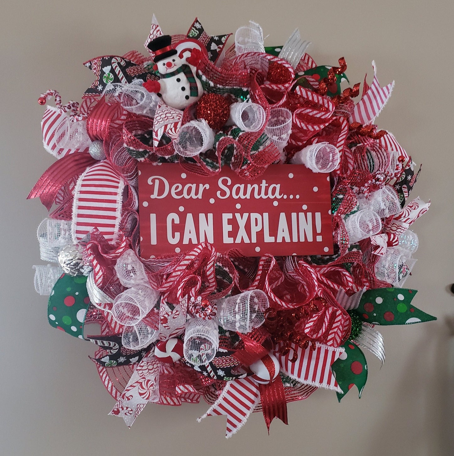 Dear Santa, I can explain deco mesh wreath