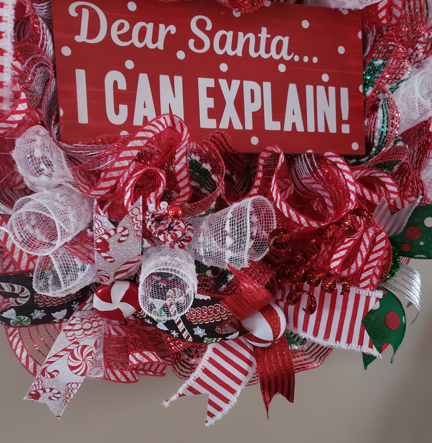 Dear Santa, I can explain deco mesh wreath