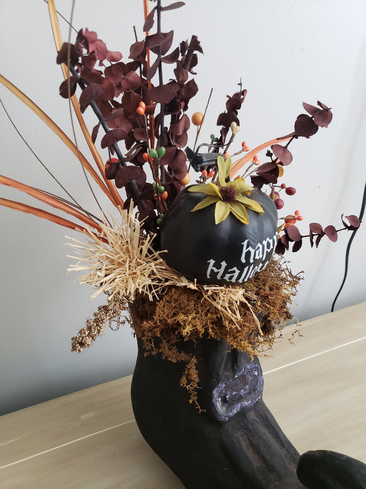 Halloween Witches Boot Arrangement