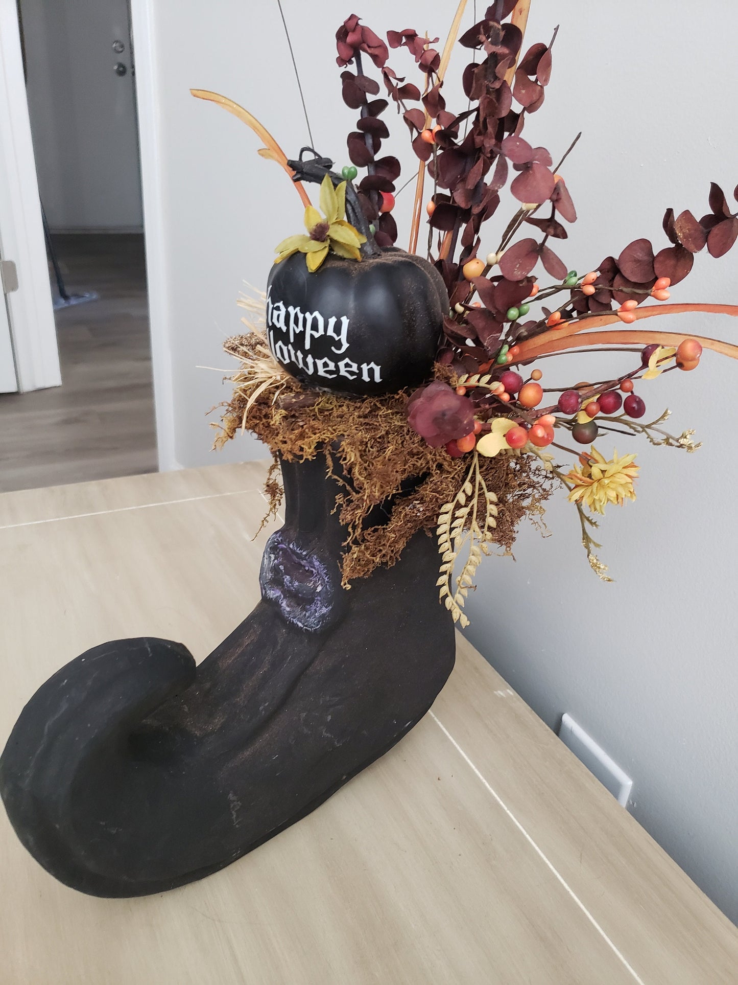 Halloween Witches Boot Arrangement