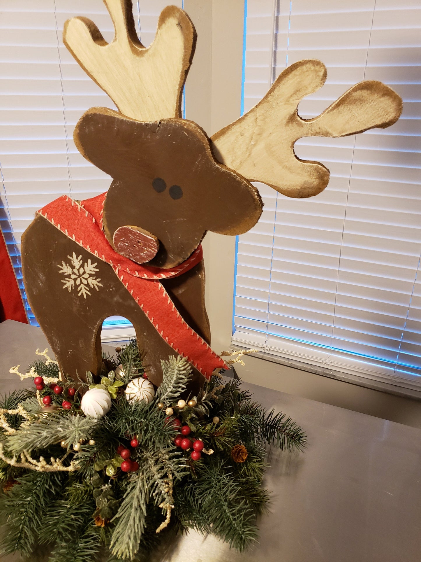 Wooden Holiday Reindeer