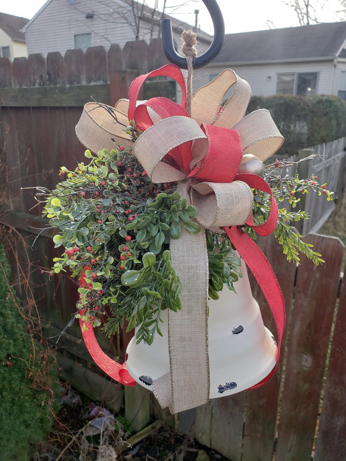 Rustic Winter Holiday Bell