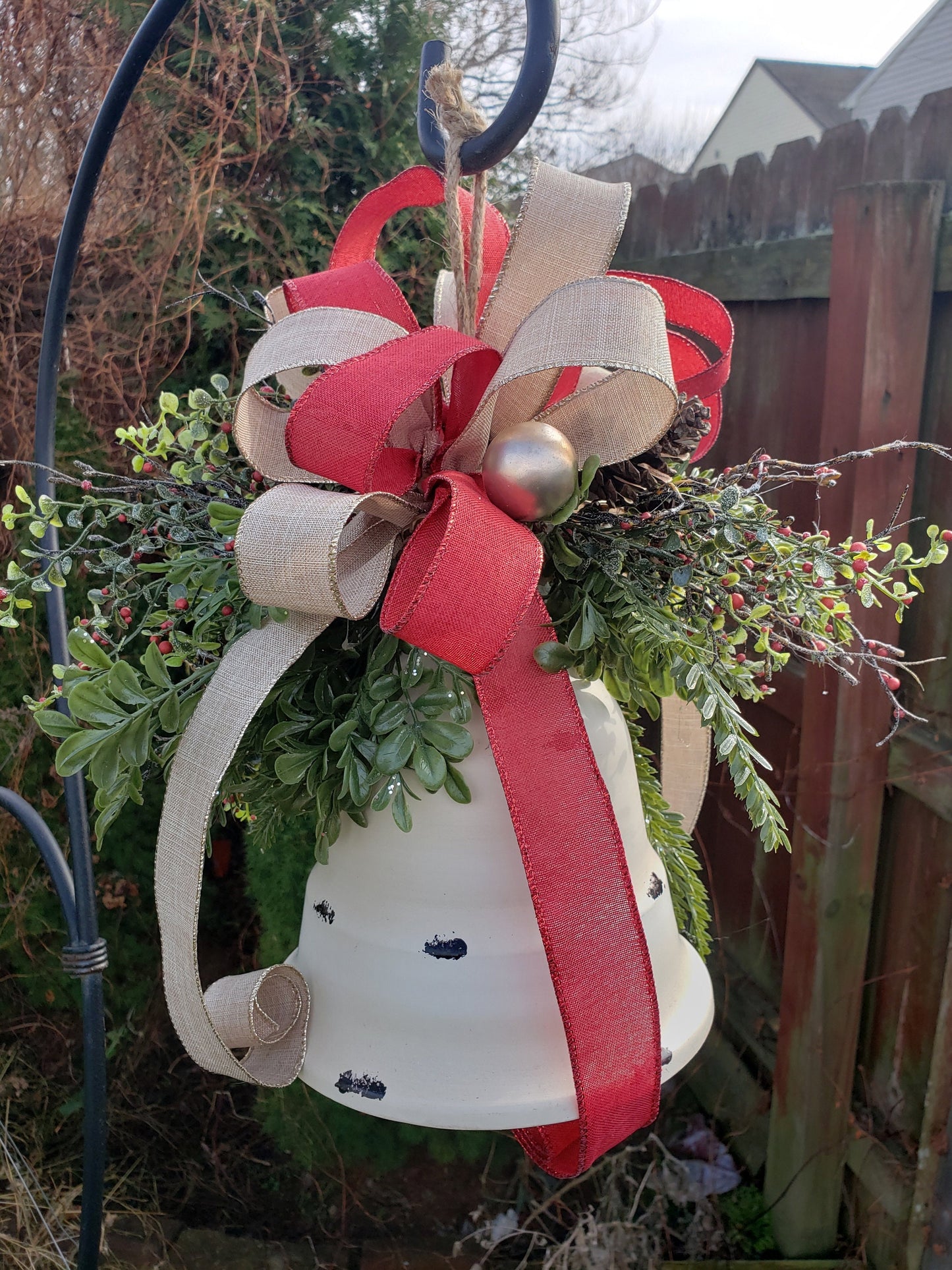 Rustic Winter Holiday Bell