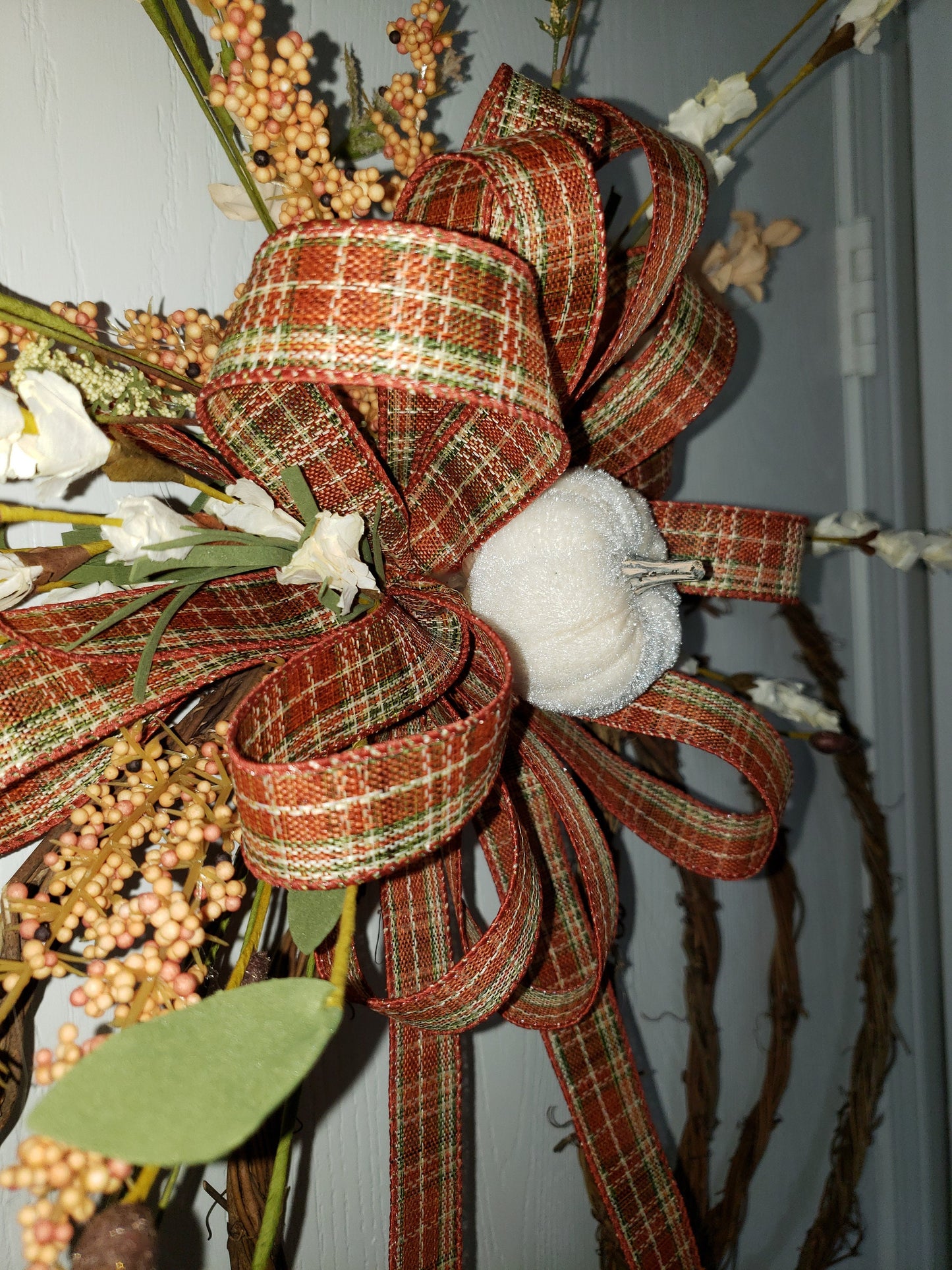 Pumpkin Grapevine Wreath