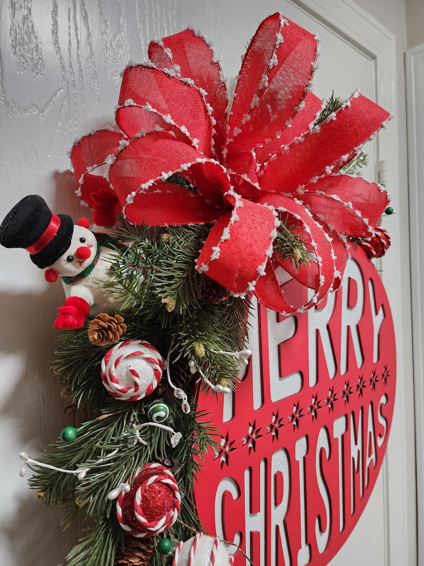 Merry Christmas Ornament Wreath