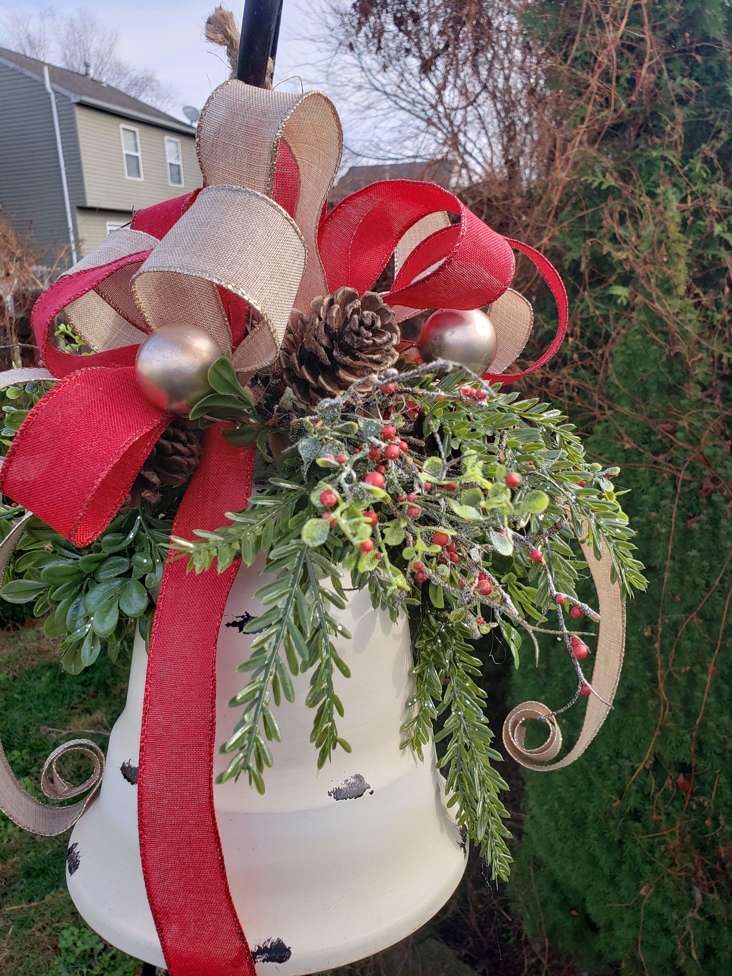 Rustic Winter Holiday Bell