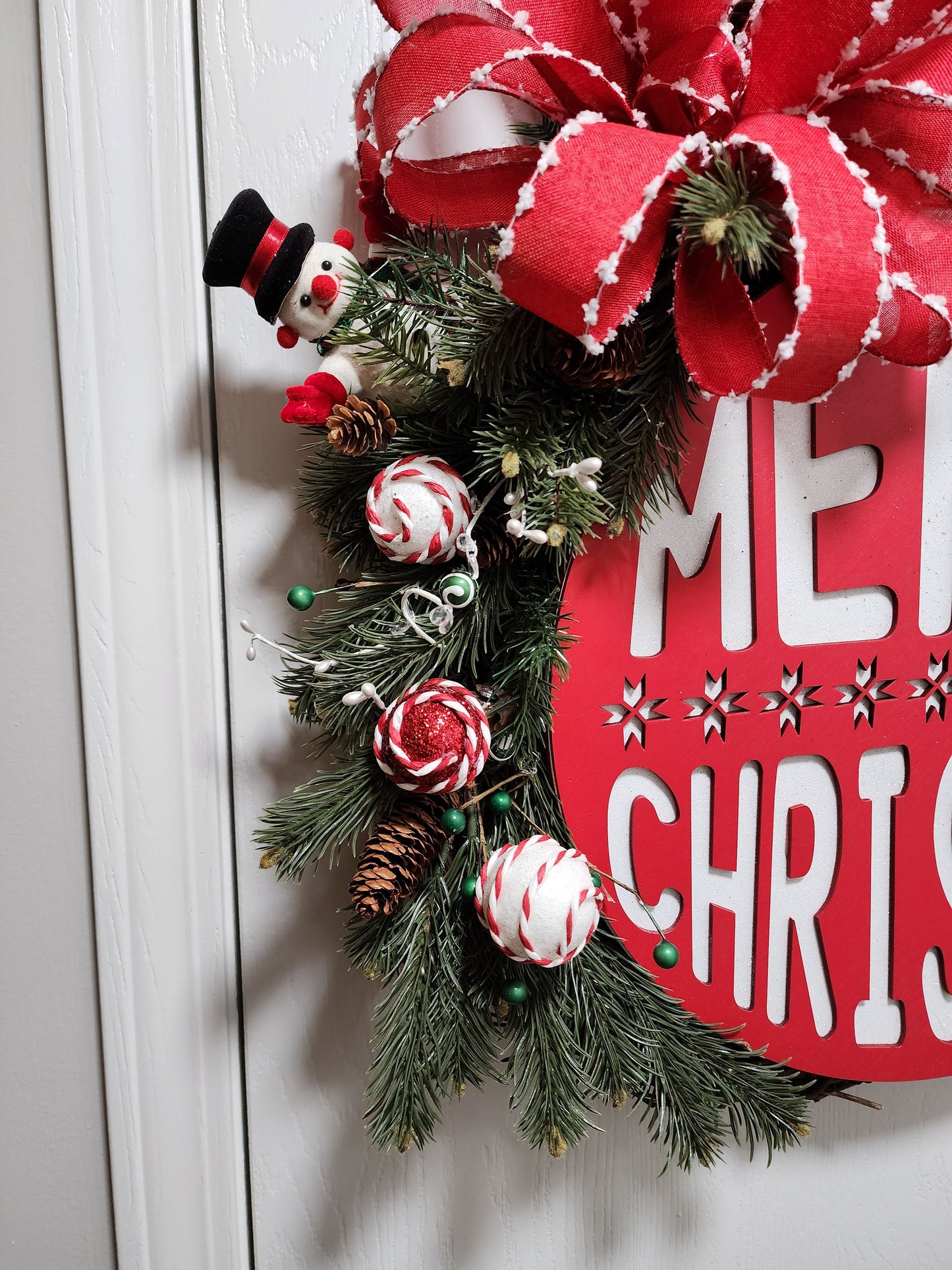 Merry Christmas Ornament Wreath