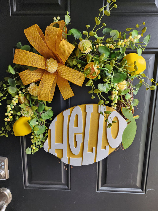 Hello Lemon Wreath