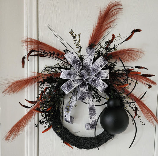 Halloween Spider Wreath