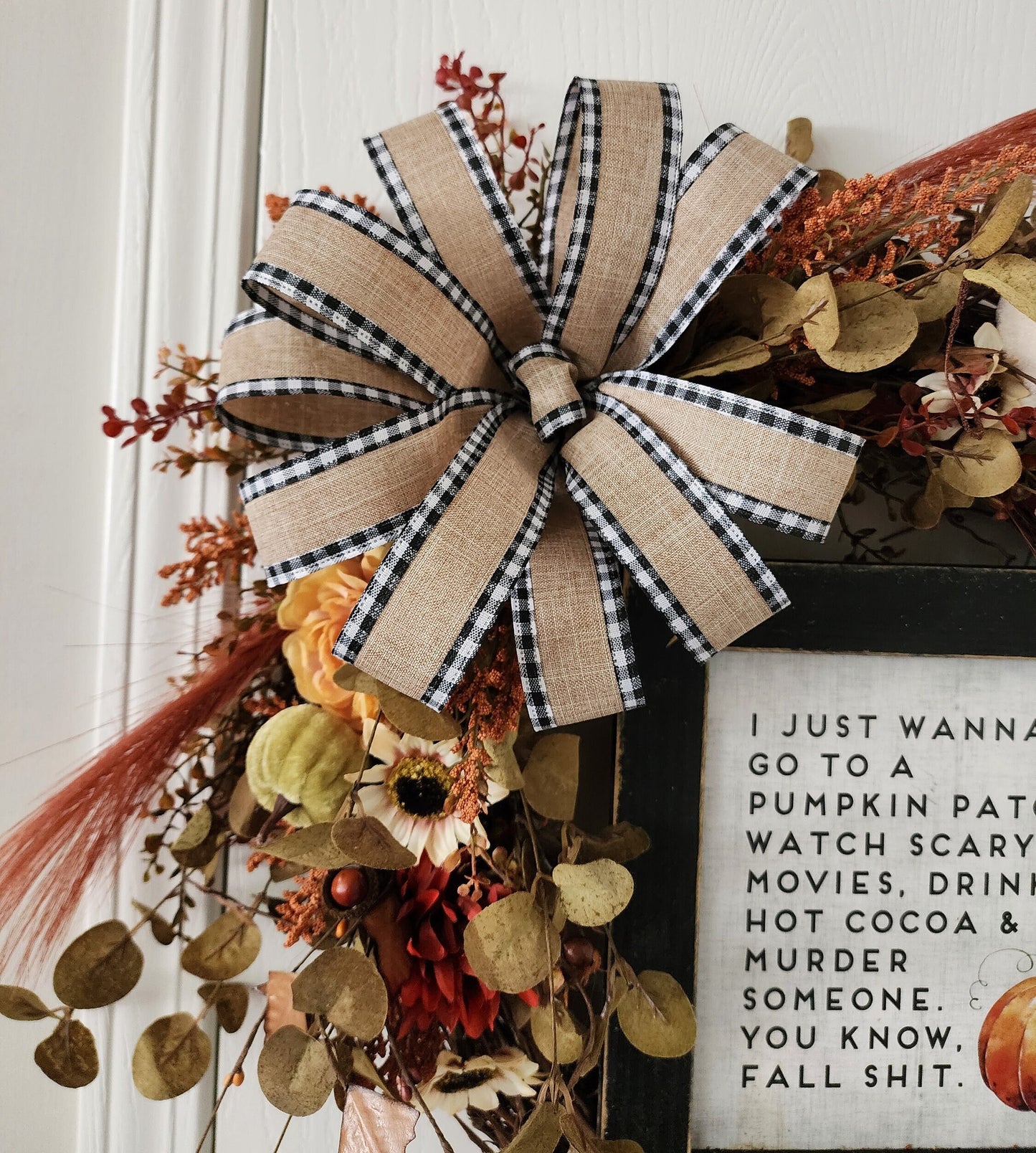 Fun Halloween/Fall Feeling Grapevine Wreath