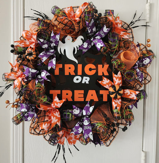 Trick or Treat Halloween Wreath