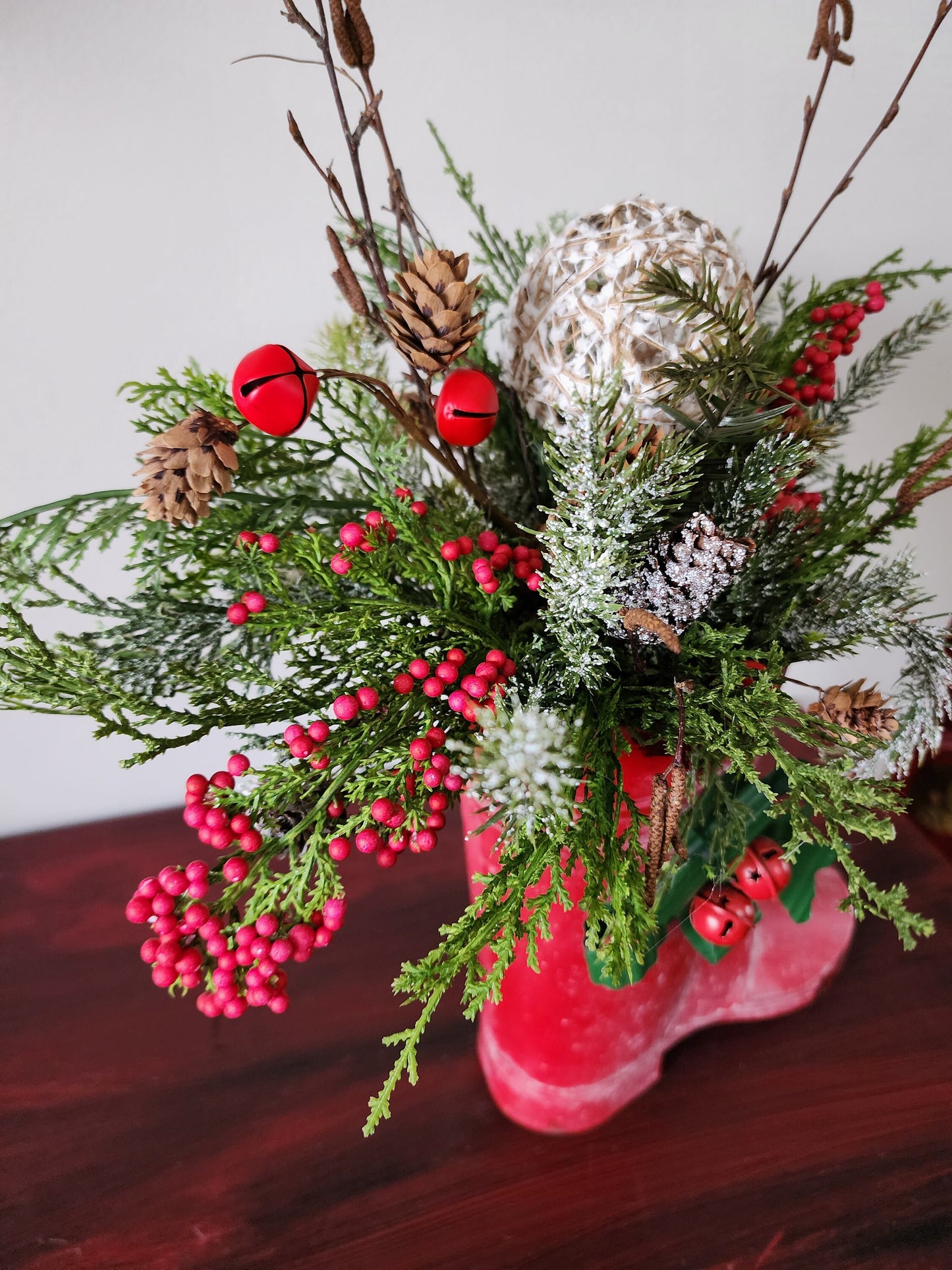 Winter Snow Boot Arrangement