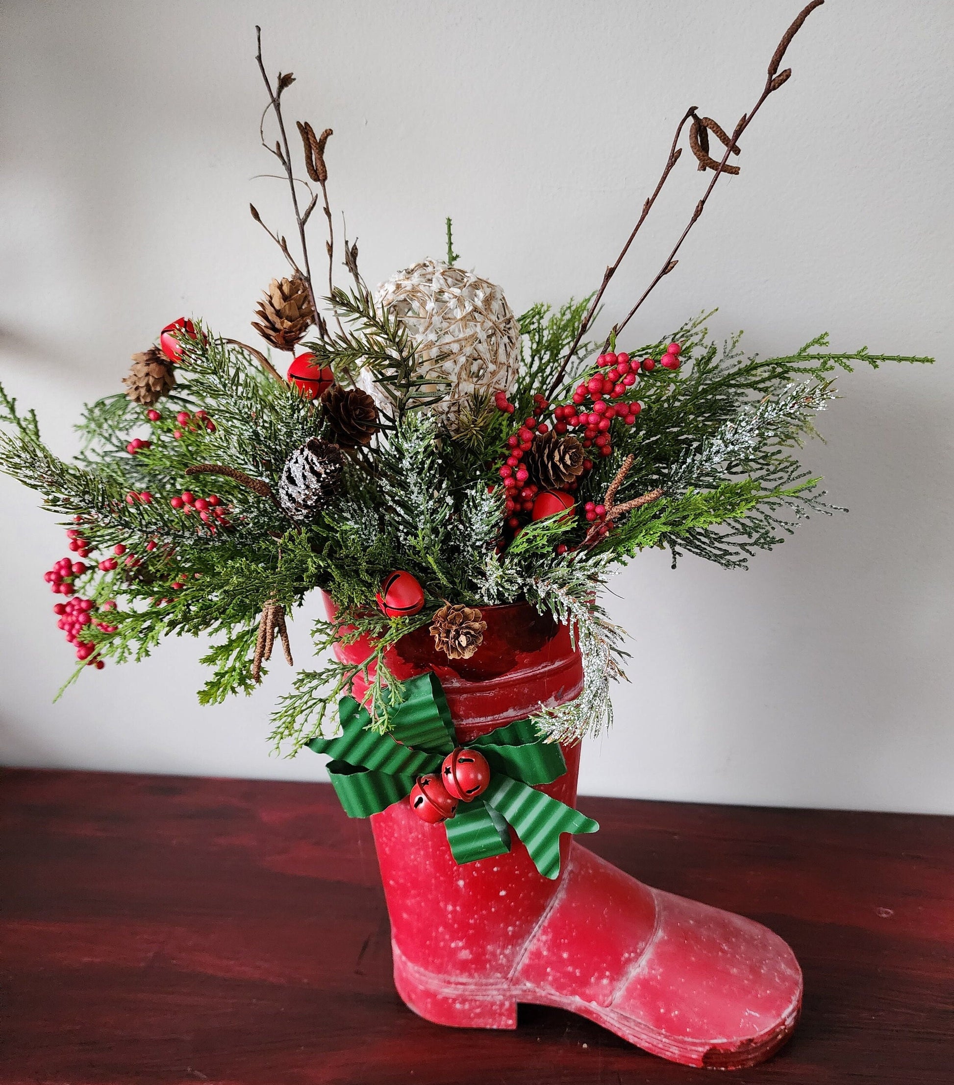 Winter Snow Boot Arrangement