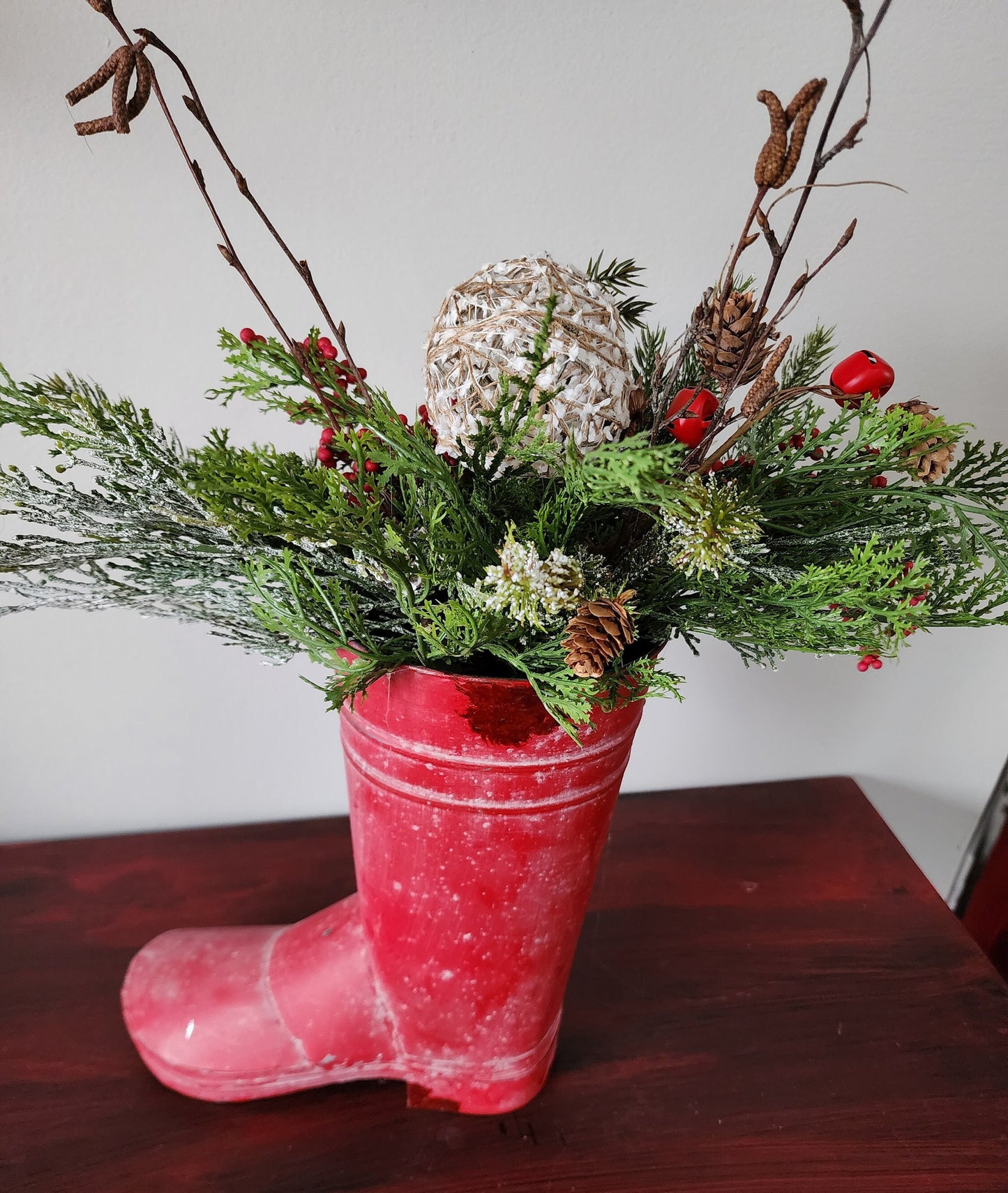 Winter Snow Boot Arrangement