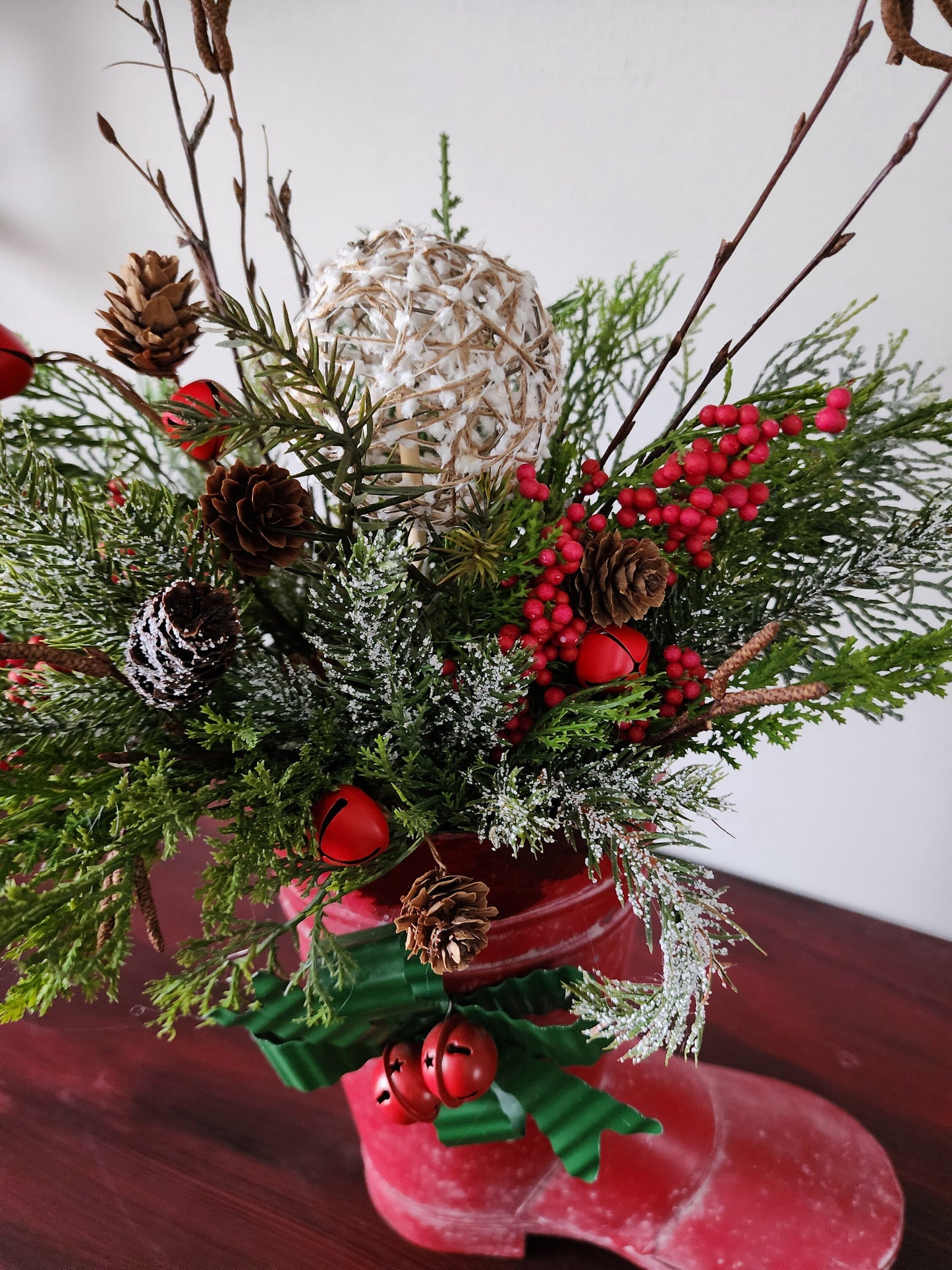 Winter Snow Boot Arrangement