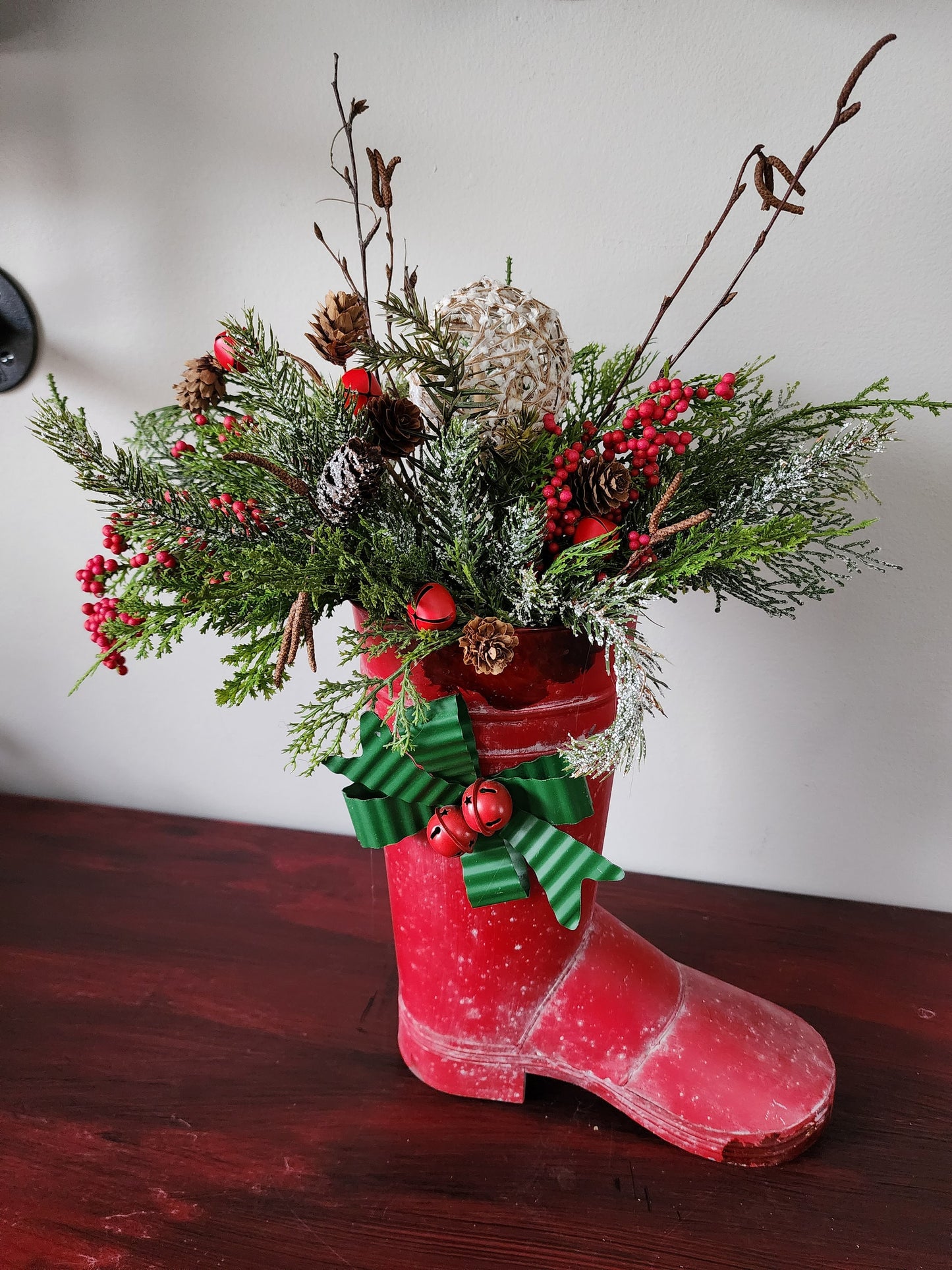 Winter Snow Boot Arrangement